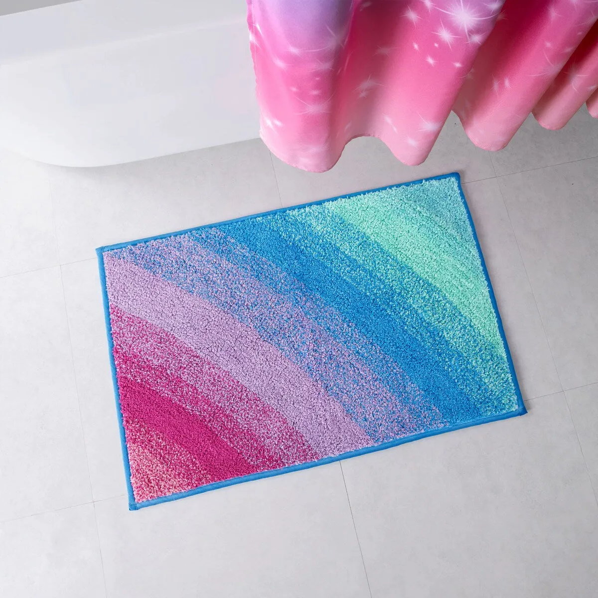 Tie Dye Sky Bath Rug