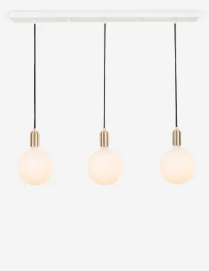 Triple Linear Pendant Light with Sphere IV by Tala