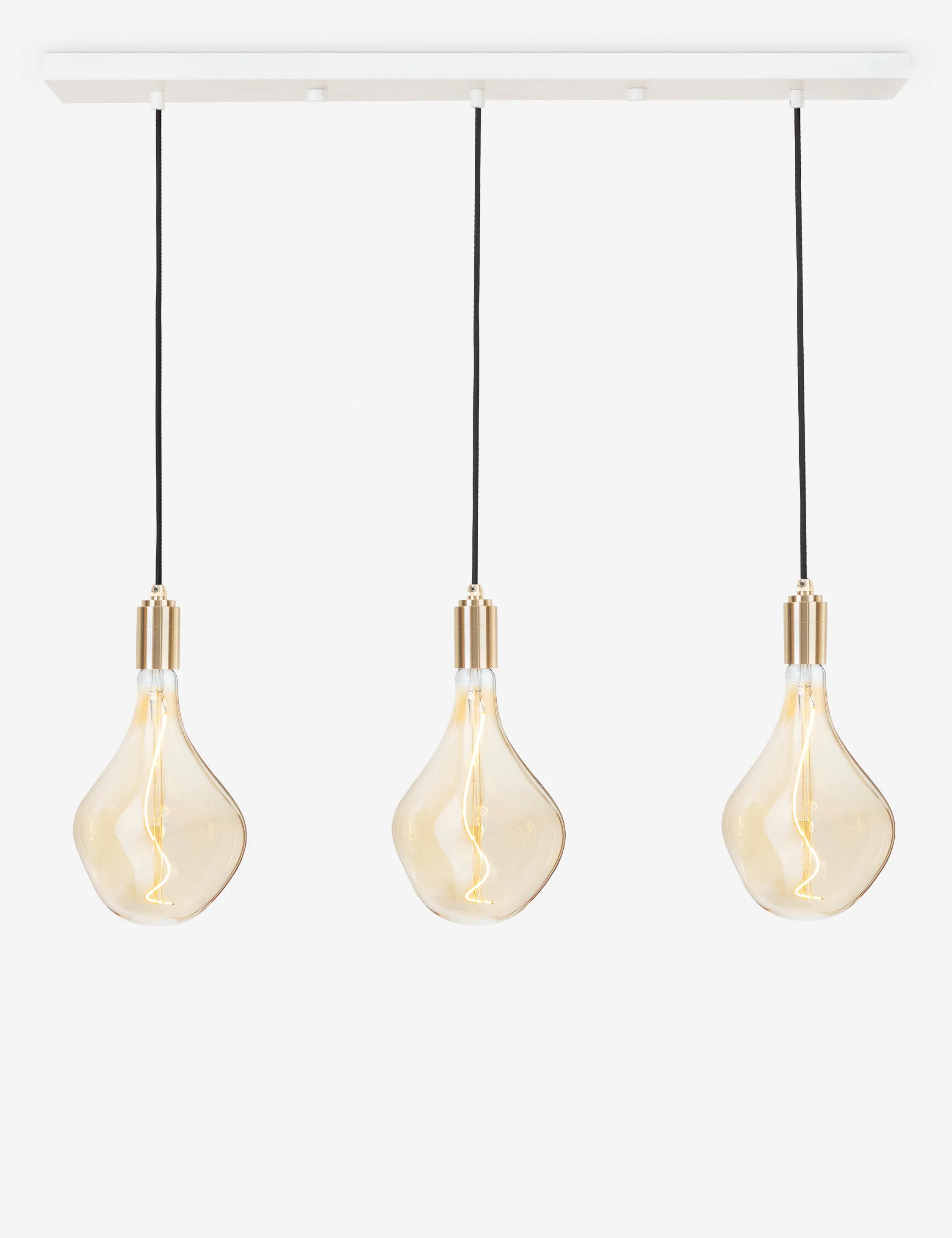 Triple Linear Pendant Light with Voronoi II by Tala