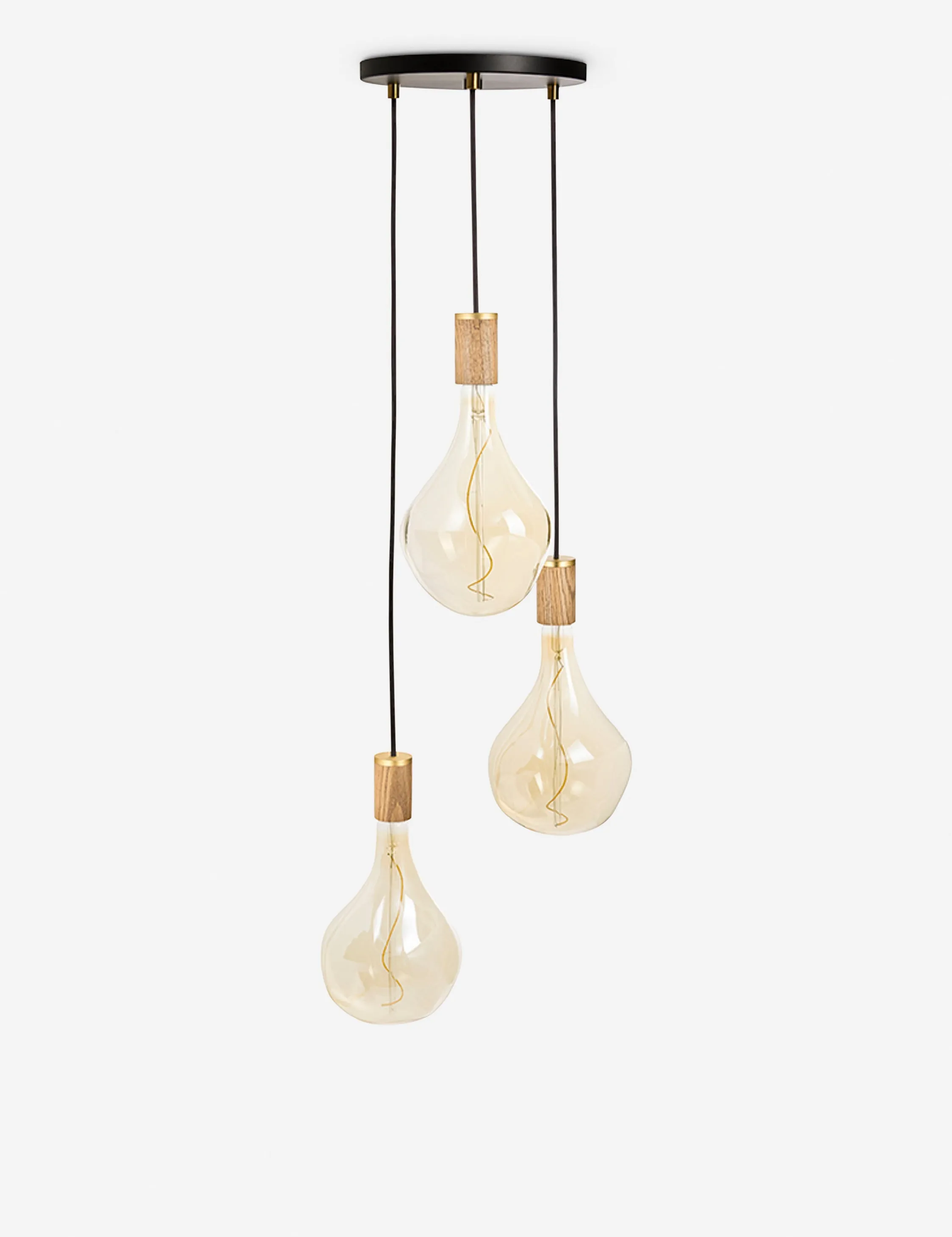 Triple Pendant Light with Voronoi II by Tala
