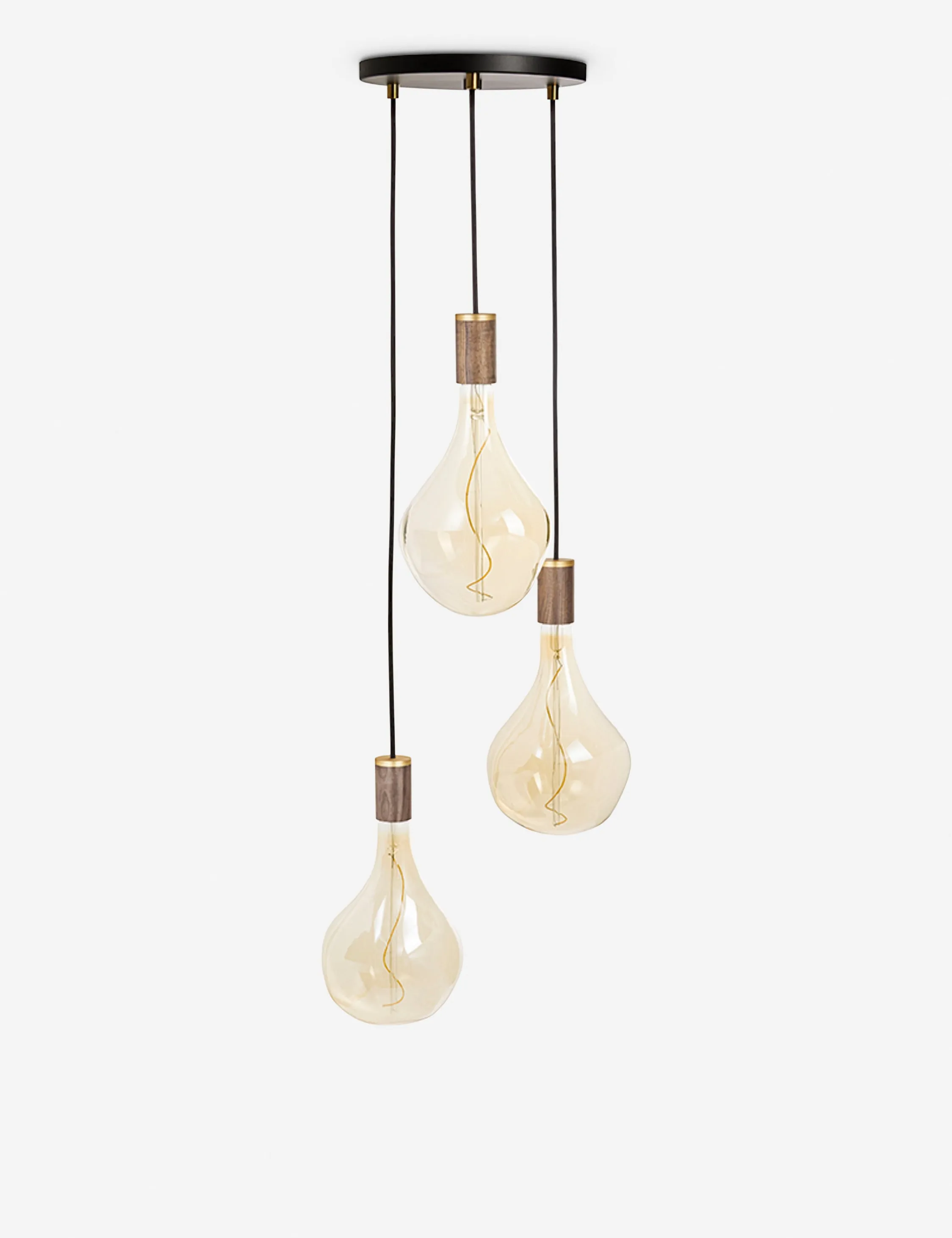 Triple Pendant Light with Voronoi II by Tala