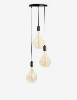 Triple Pendant Light with Voronoi II by Tala