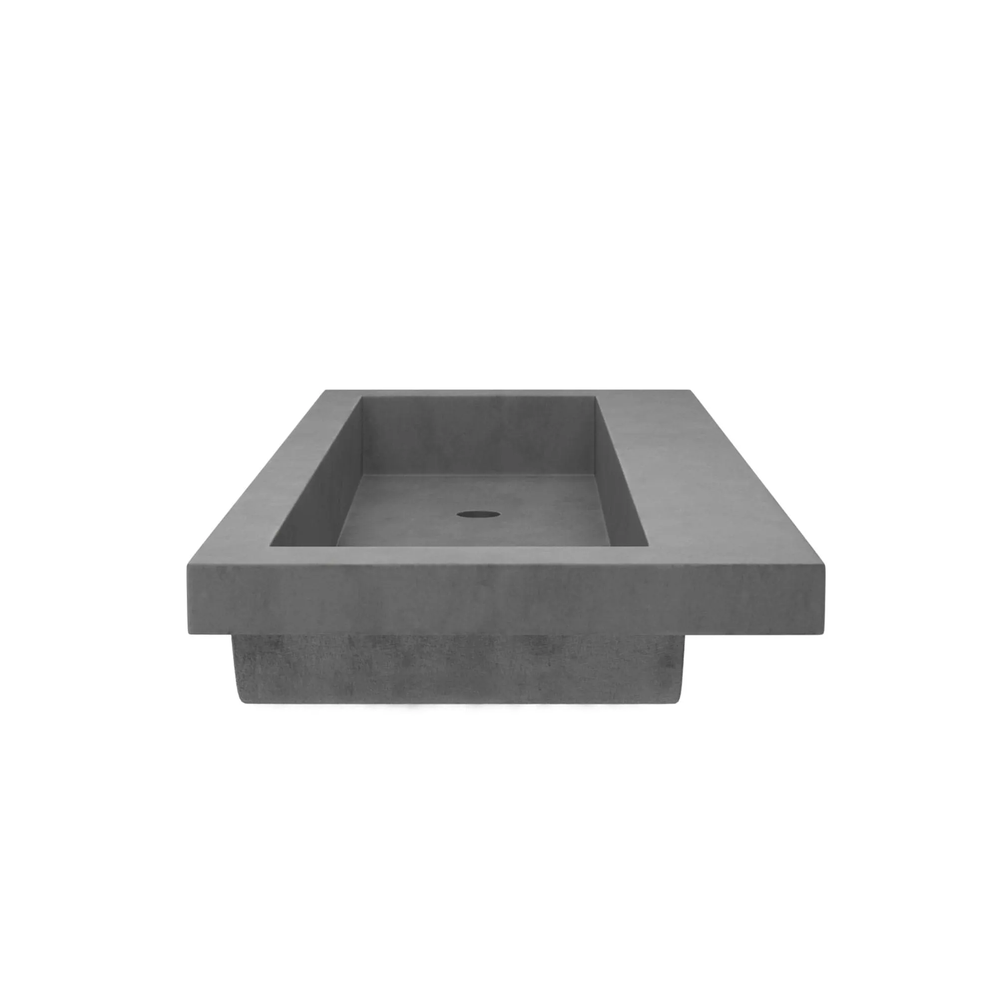 Trough 48-inch NativeStone Drop-in Double Bathroom Sink - 48 x 19 x 5
