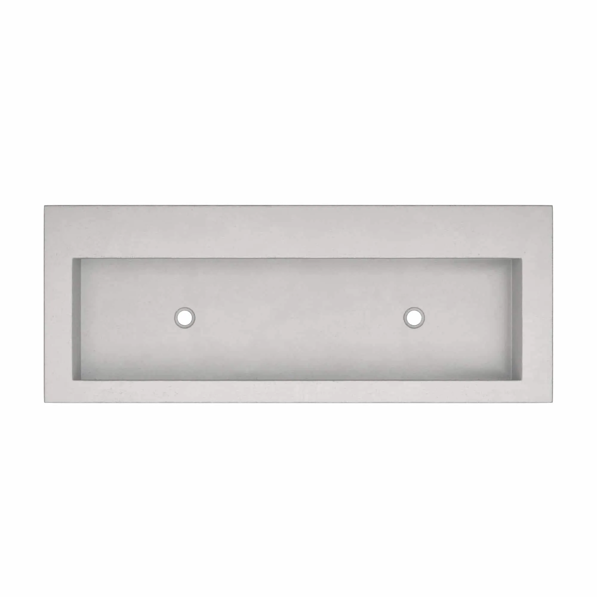Trough 48-inch NativeStone Drop-in Double Bathroom Sink - 48 x 19 x 5
