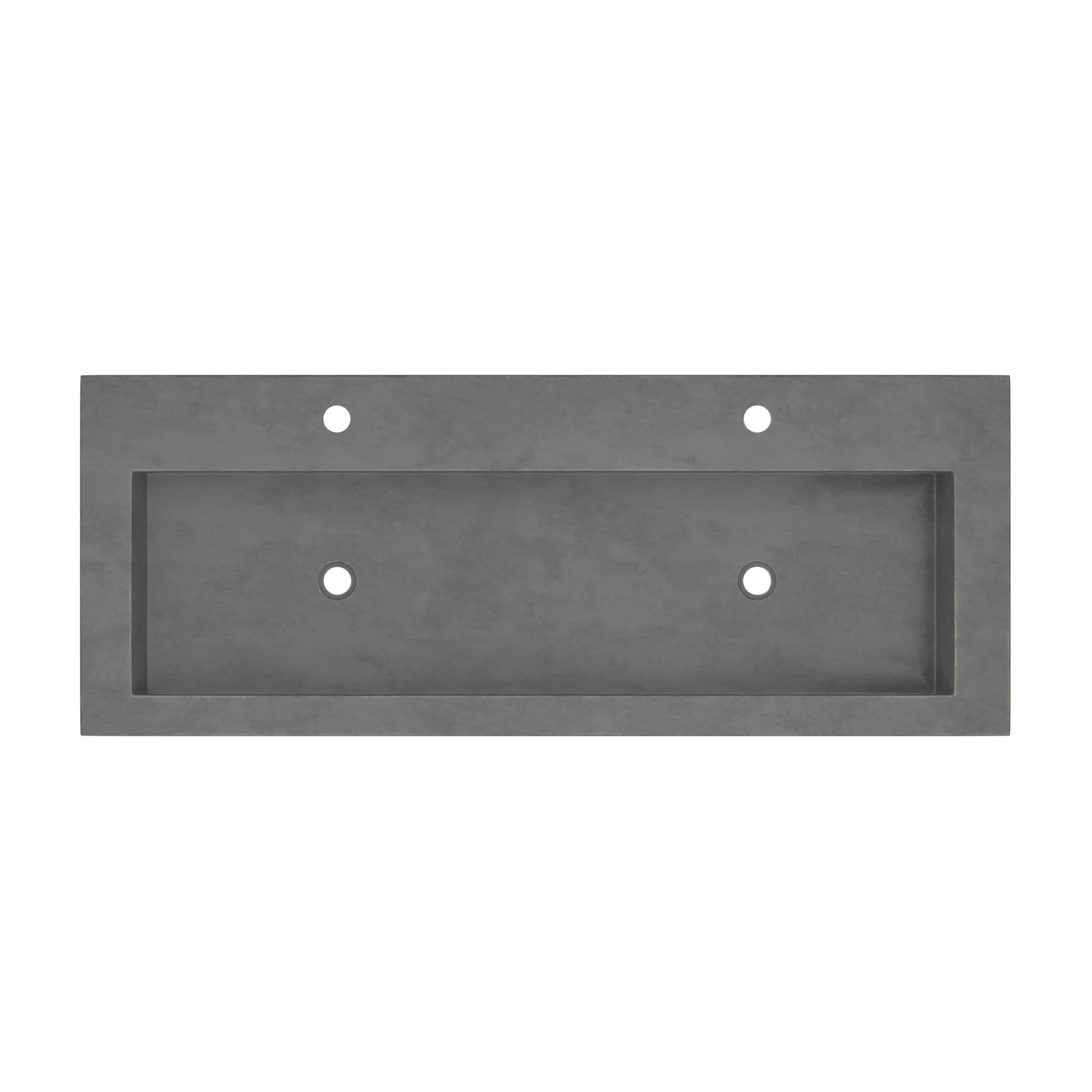Trough 48-inch NativeStone Drop-in Double Bathroom Sink - 48 x 19 x 5