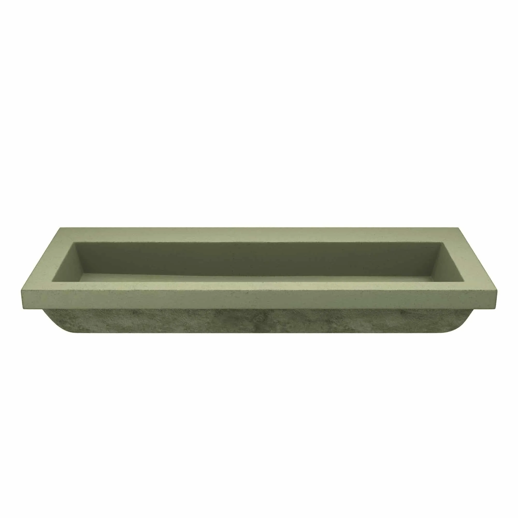 Trough 48-inch NativeStone Drop-in Double Bathroom Sink - 48 x 19 x 5