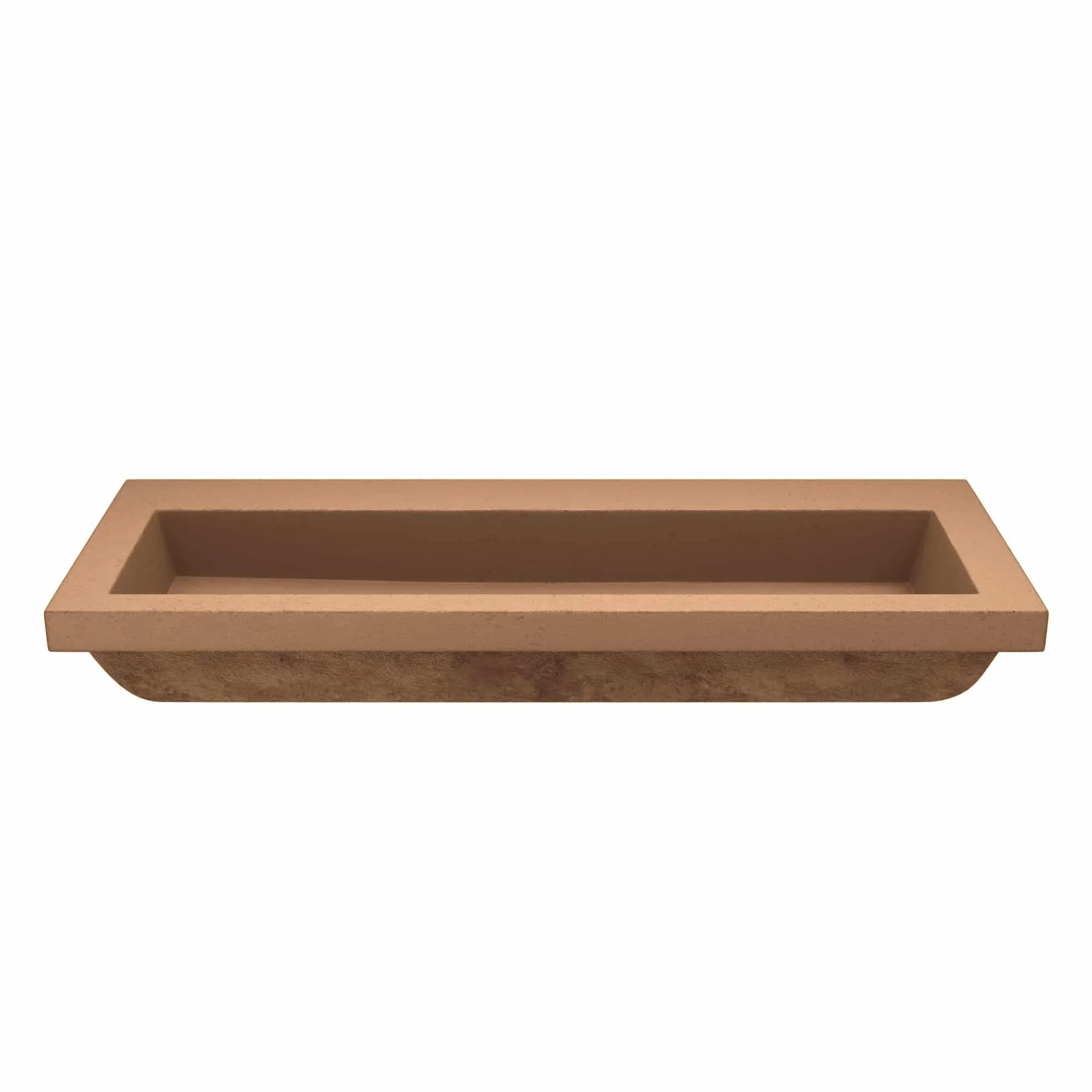 Trough 48-inch NativeStone Drop-in Double Bathroom Sink - 48 x 19 x 5