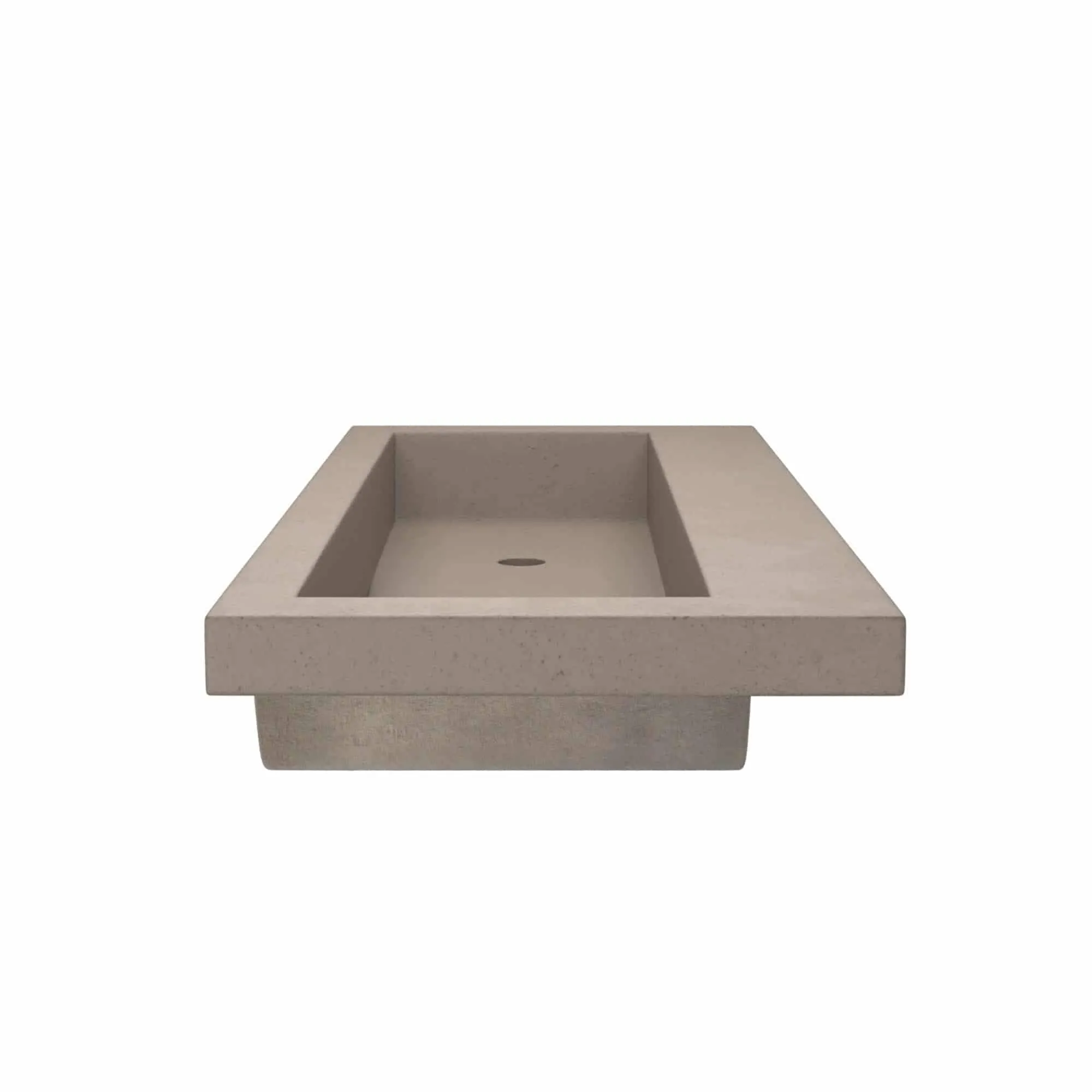 Trough 48-inch NativeStone Drop-in Double Bathroom Sink - 48 x 19 x 5