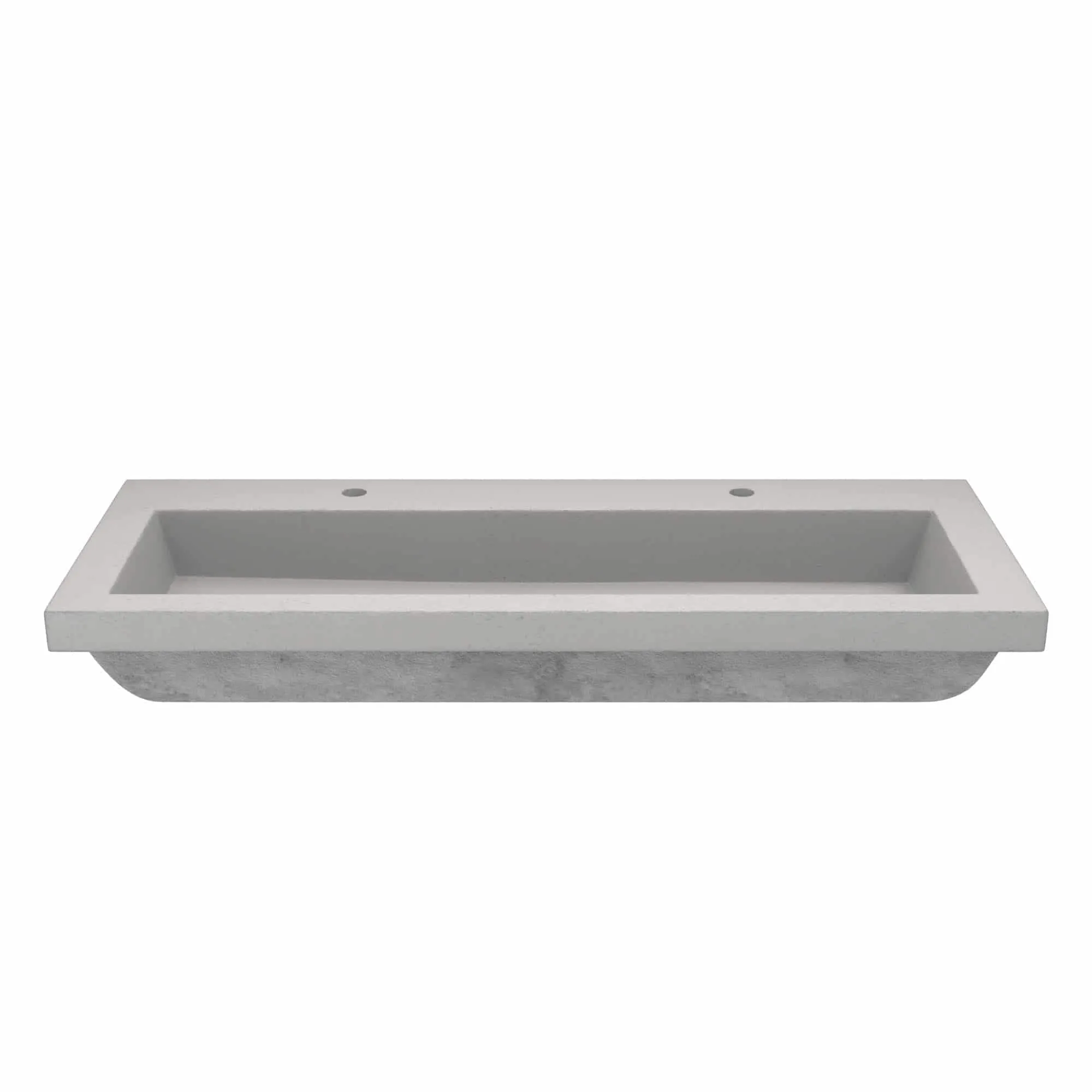 Trough 48-inch NativeStone Drop-in Double Bathroom Sink - 48 x 19 x 5