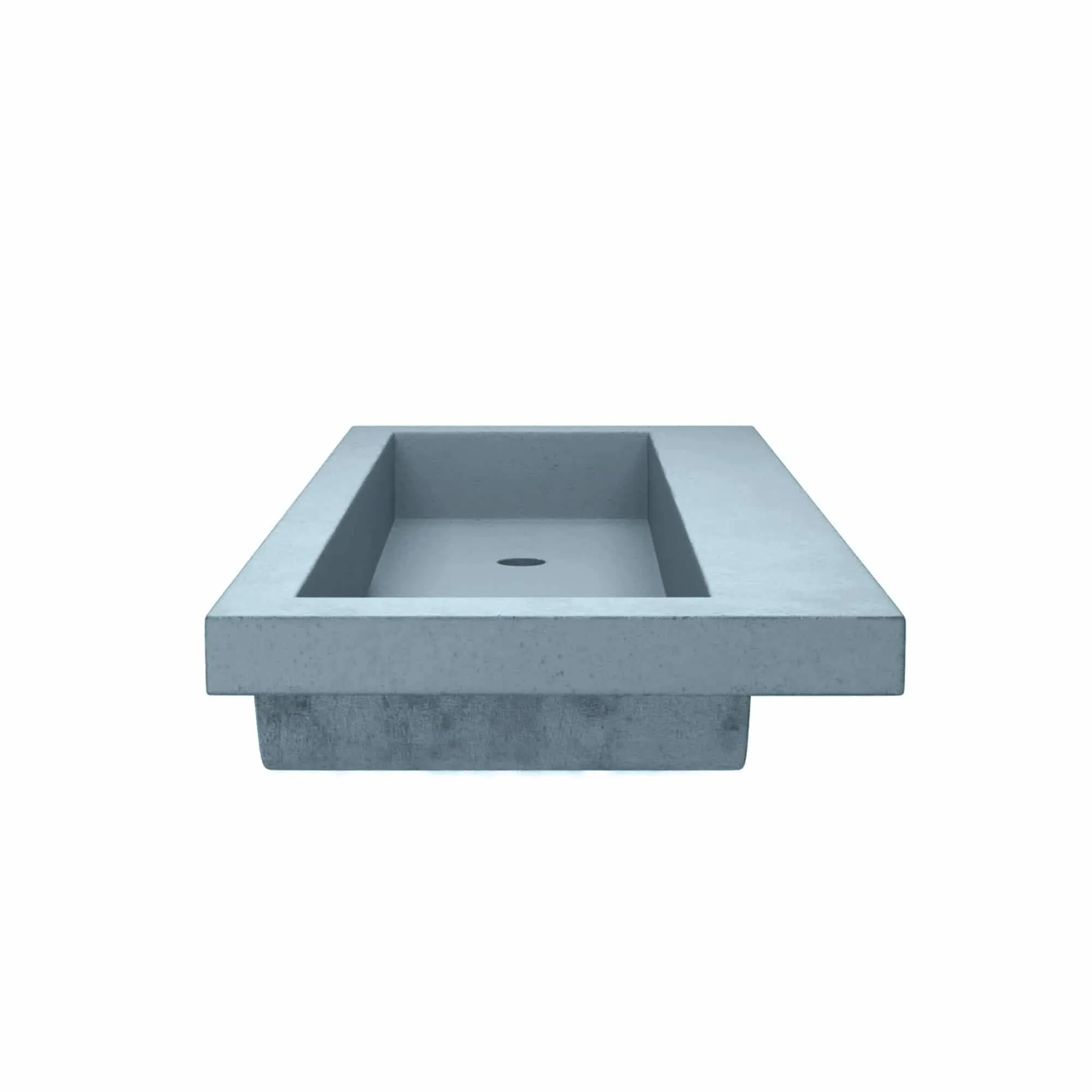 Trough 48-inch NativeStone Drop-in Double Bathroom Sink - 48 x 19 x 5