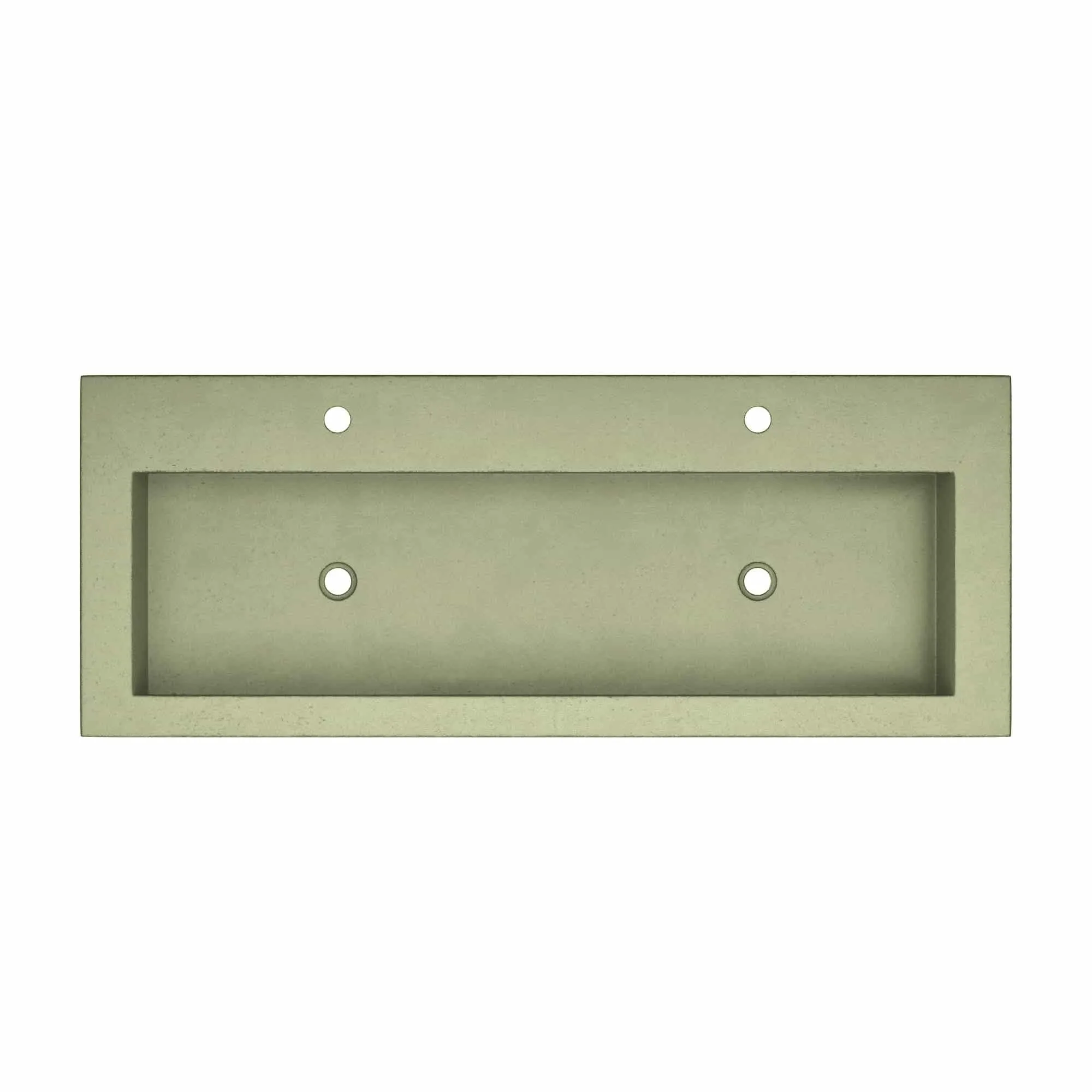 Trough 48-inch NativeStone Drop-in Double Bathroom Sink - 48 x 19 x 5