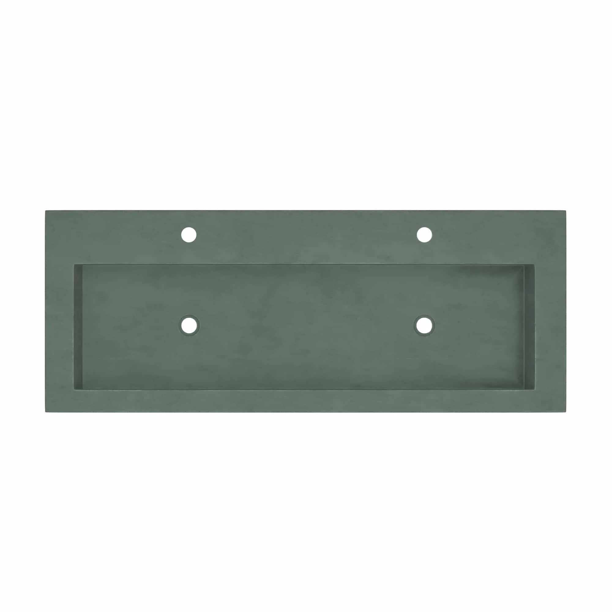 Trough 48-inch NativeStone Drop-in Double Bathroom Sink - 48 x 19 x 5