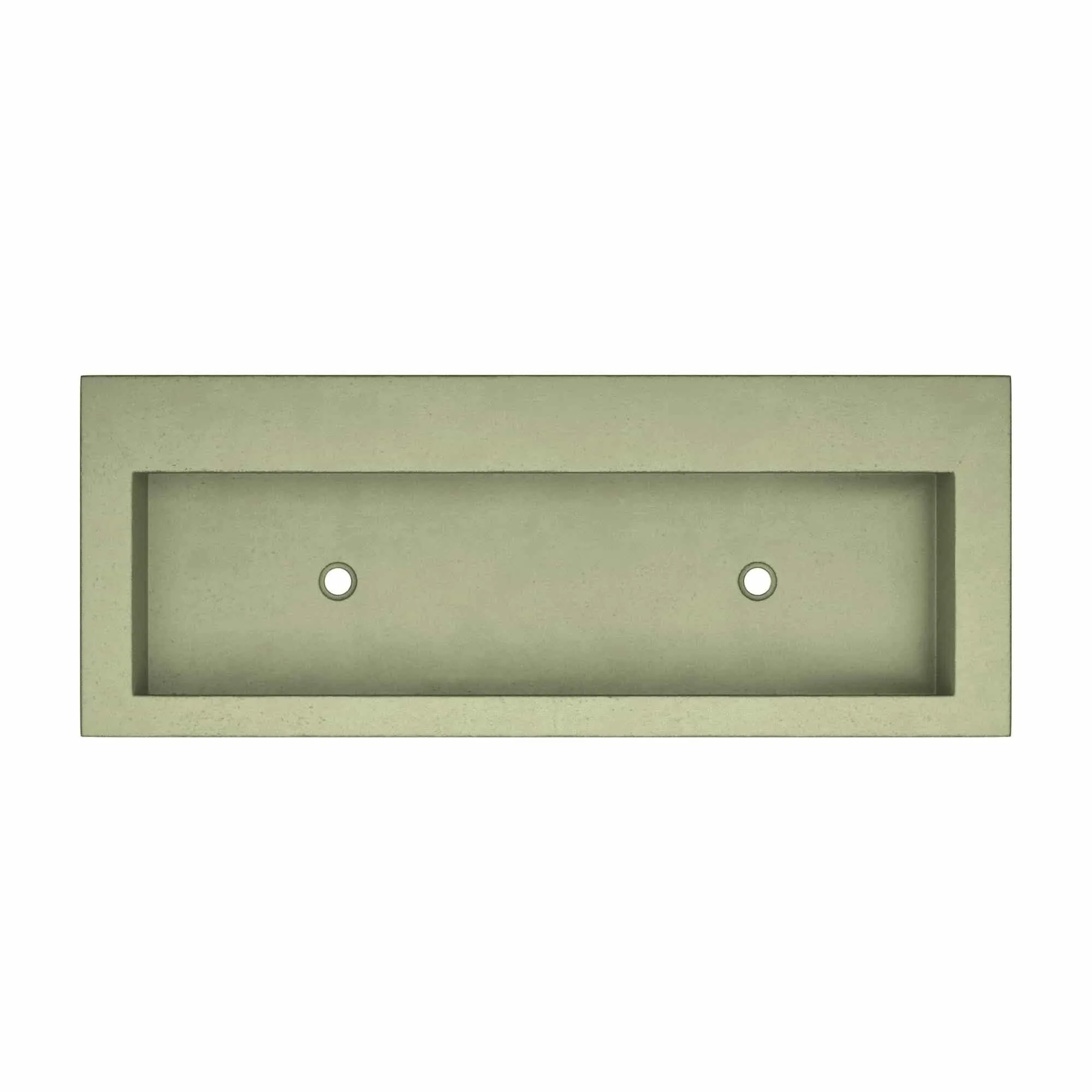 Trough 48-inch NativeStone Drop-in Double Bathroom Sink - 48 x 19 x 5