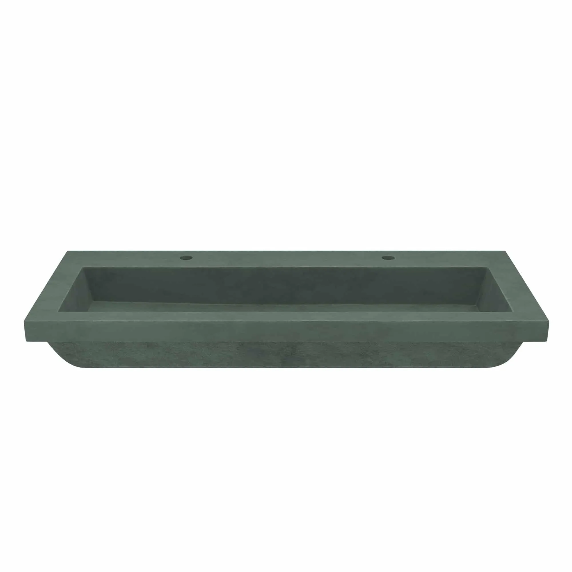 Trough 48-inch NativeStone Drop-in Double Bathroom Sink - 48 x 19 x 5