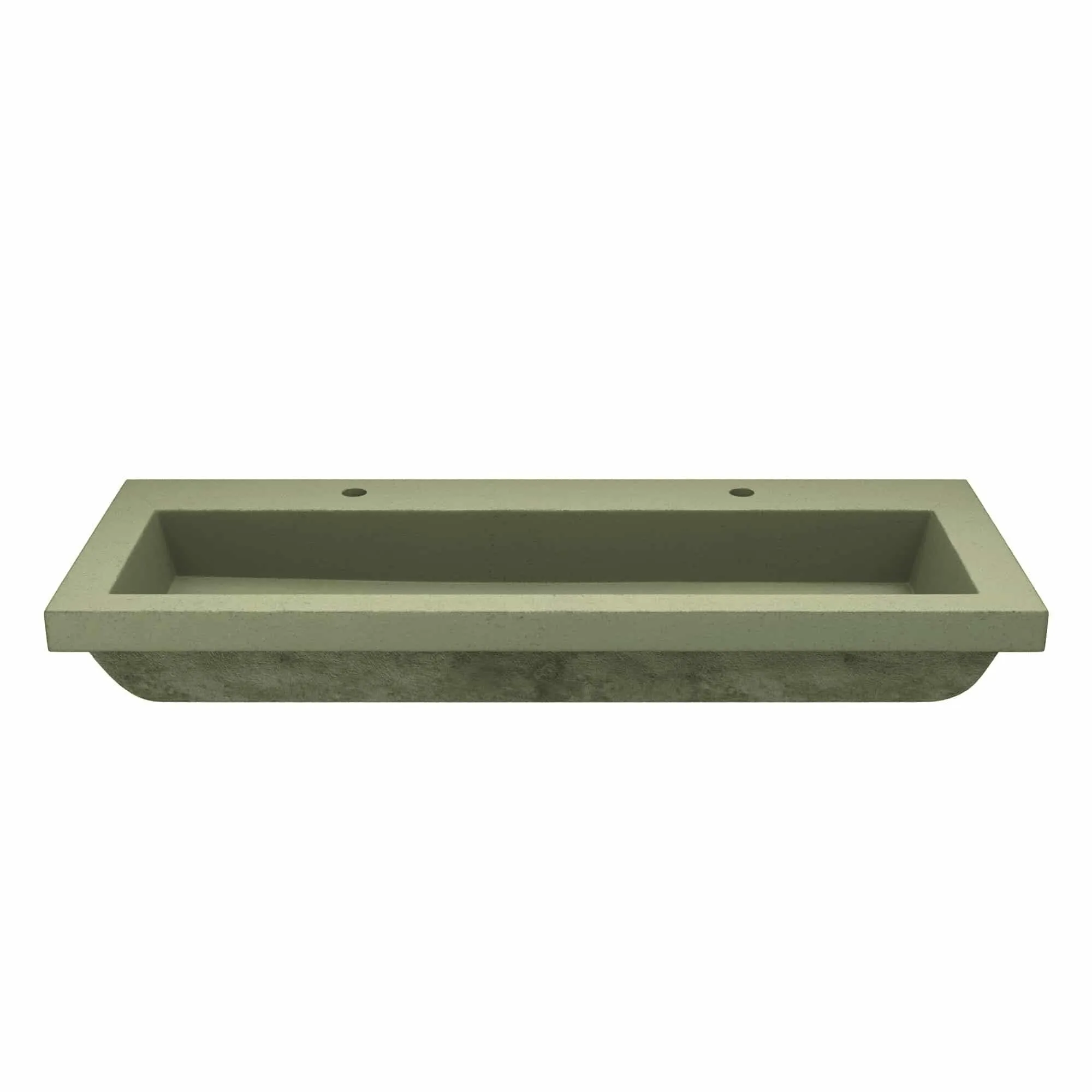 Trough 48-inch NativeStone Drop-in Double Bathroom Sink - 48 x 19 x 5