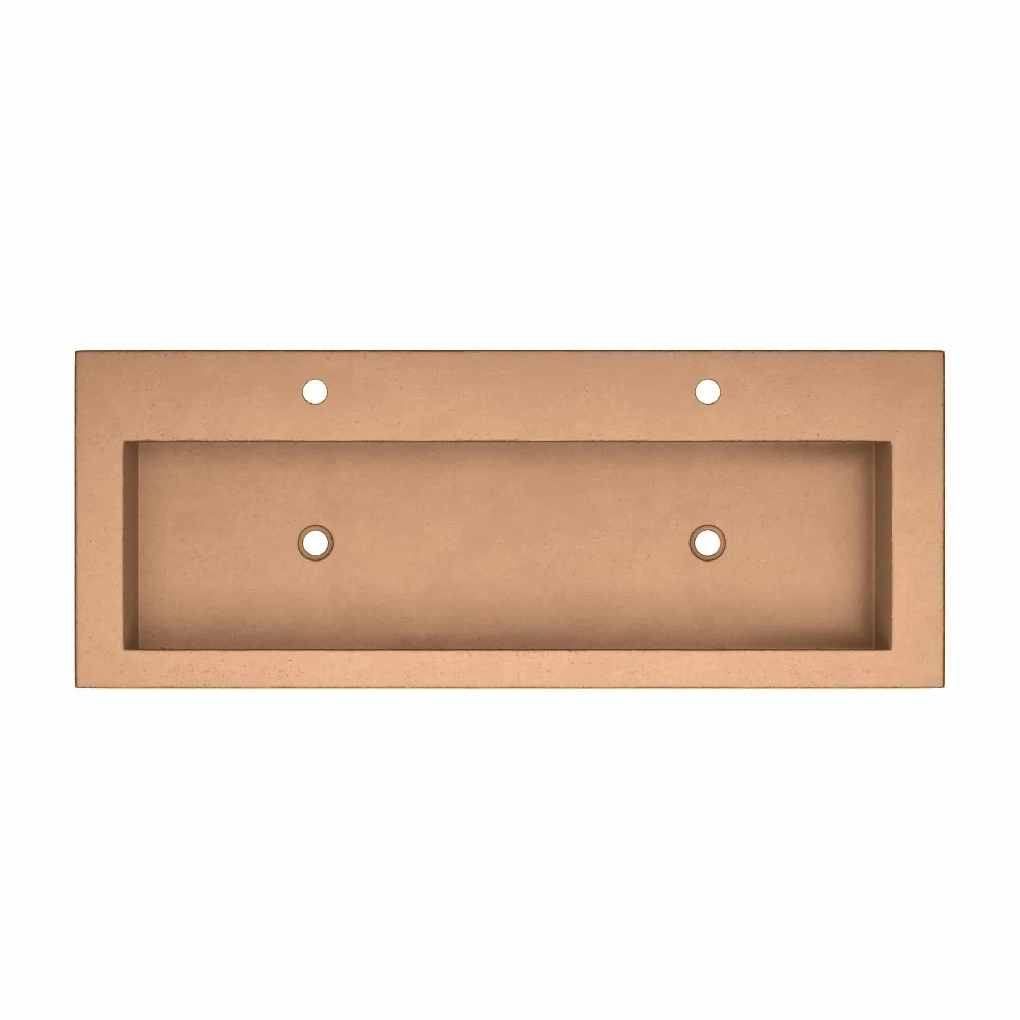Trough 48-inch NativeStone Drop-in Double Bathroom Sink - 48 x 19 x 5