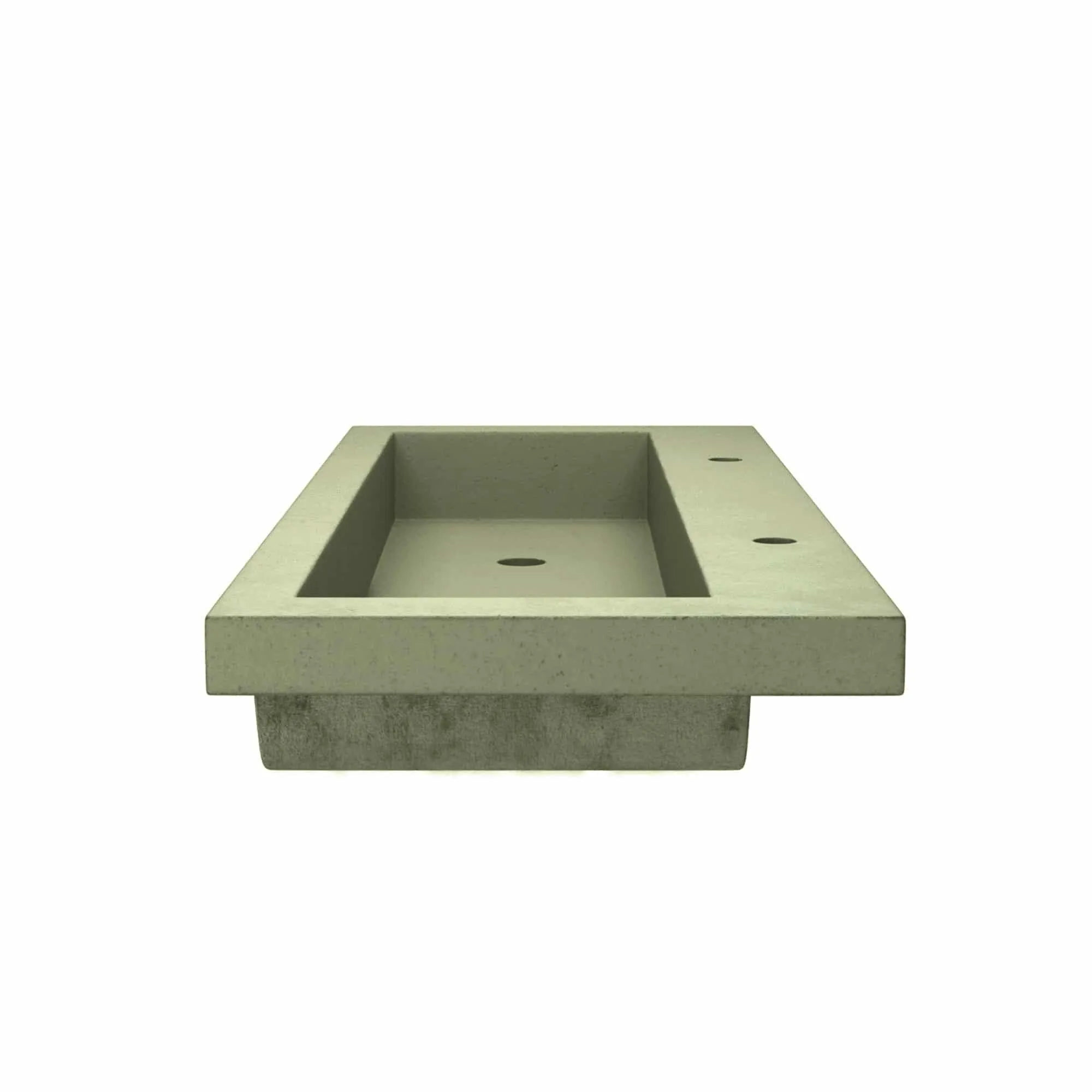 Trough 48-inch NativeStone Drop-in Double Bathroom Sink - 48 x 19 x 5
