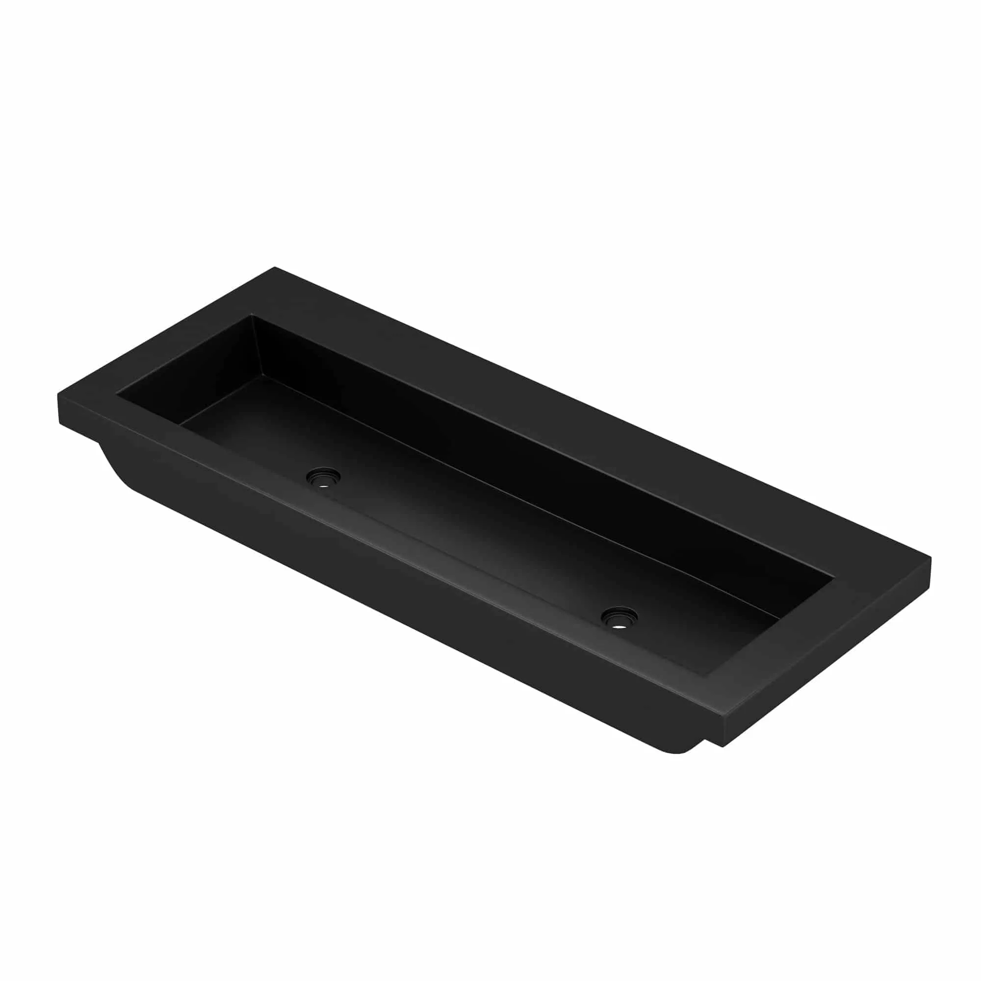 Trough 48-inch NativeStone Drop-in Double Bathroom Sink - 48 x 19 x 5