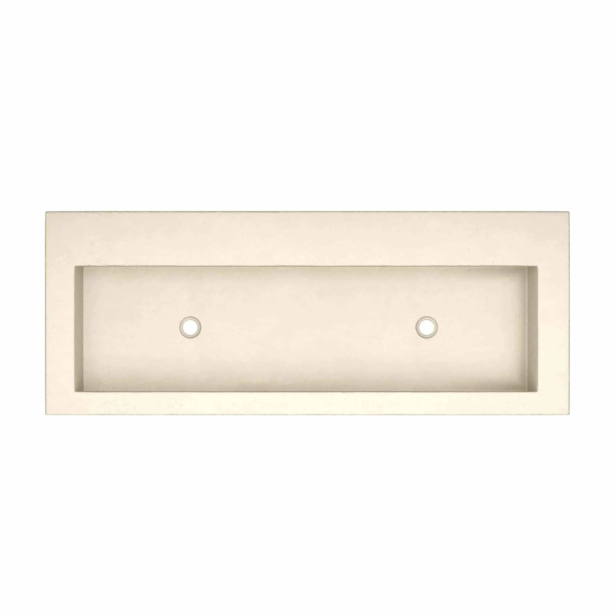 Trough 48-inch NativeStone Drop-in Double Bathroom Sink - 48 x 19 x 5