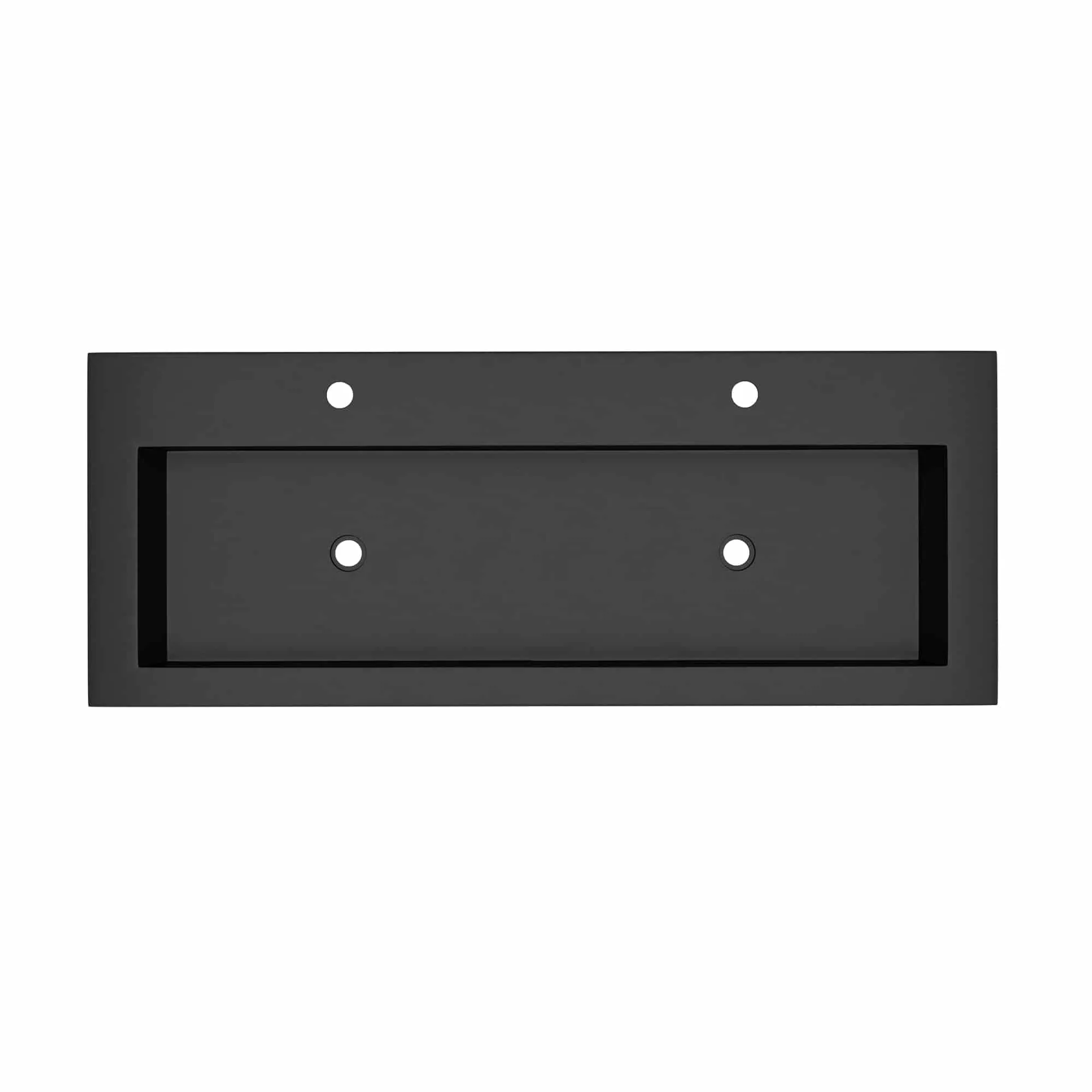 Trough 48-inch NativeStone Drop-in Double Bathroom Sink - 48 x 19 x 5