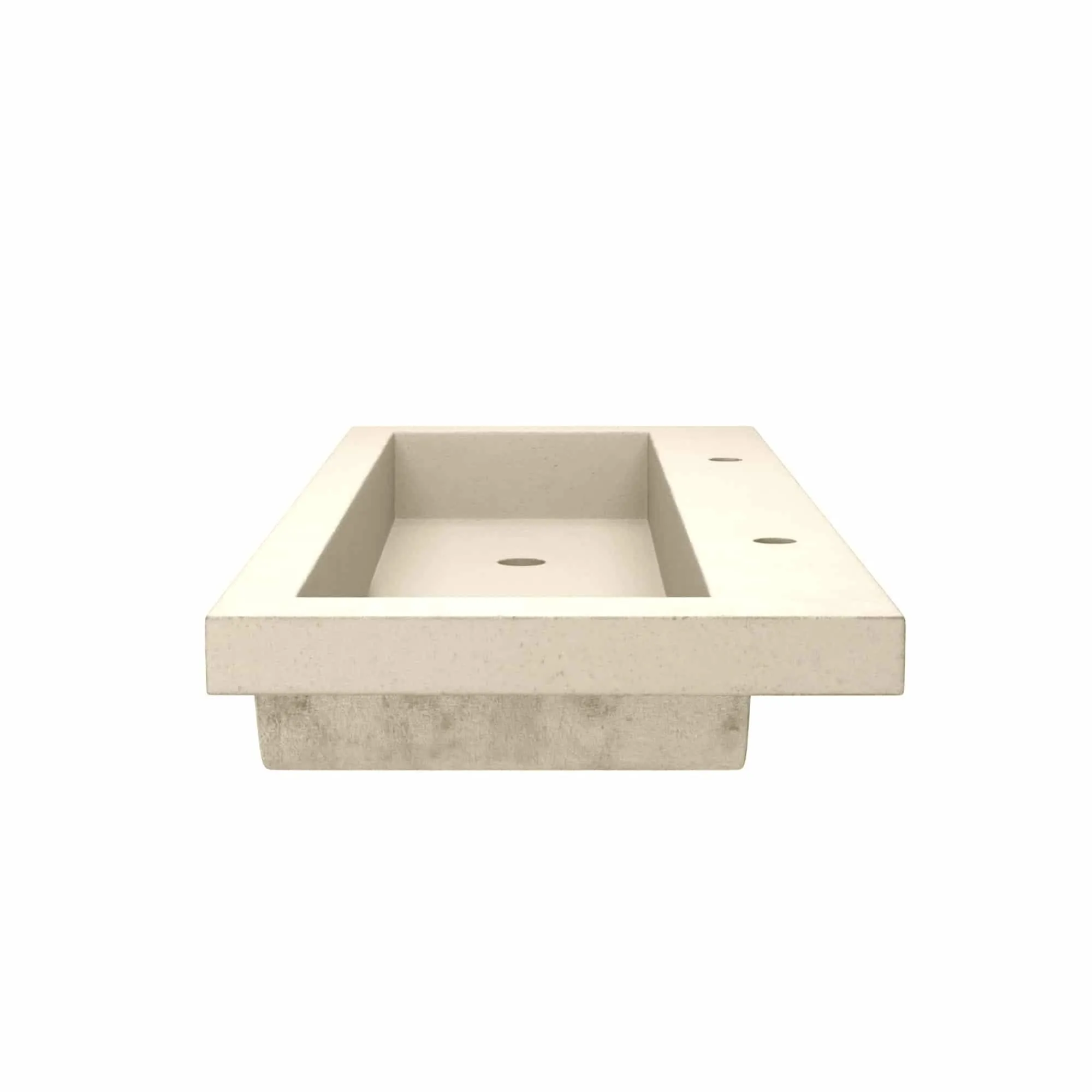 Trough 48-inch NativeStone Drop-in Double Bathroom Sink - 48 x 19 x 5