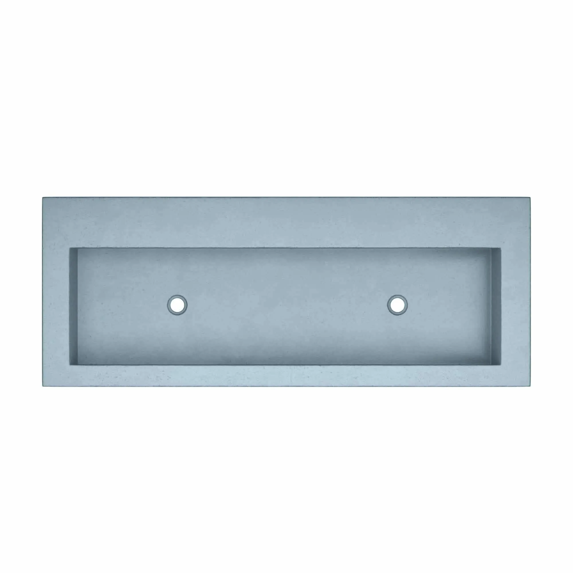 Trough 48-inch NativeStone Drop-in Double Bathroom Sink - 48 x 19 x 5
