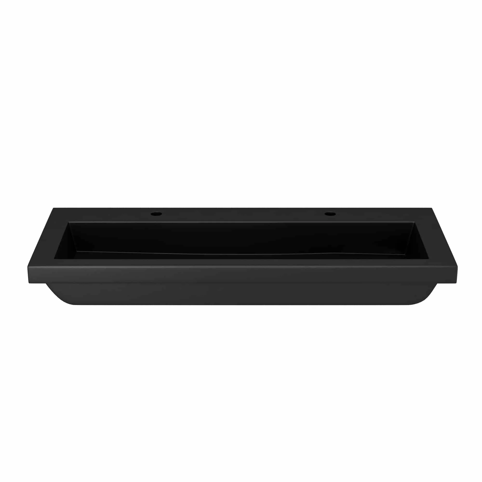 Trough 48-inch NativeStone Drop-in Double Bathroom Sink - 48 x 19 x 5