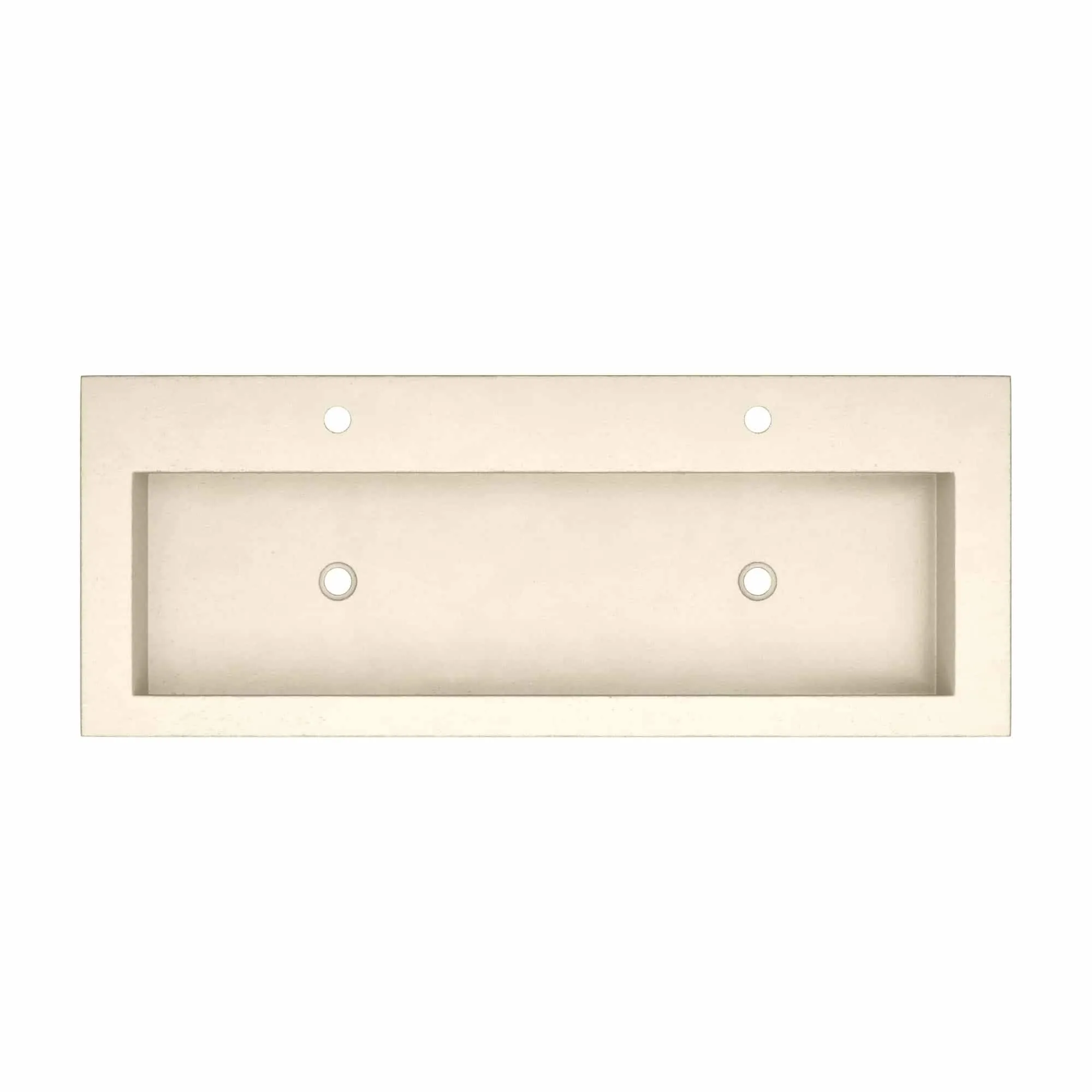 Trough 48-inch NativeStone Drop-in Double Bathroom Sink - 48 x 19 x 5