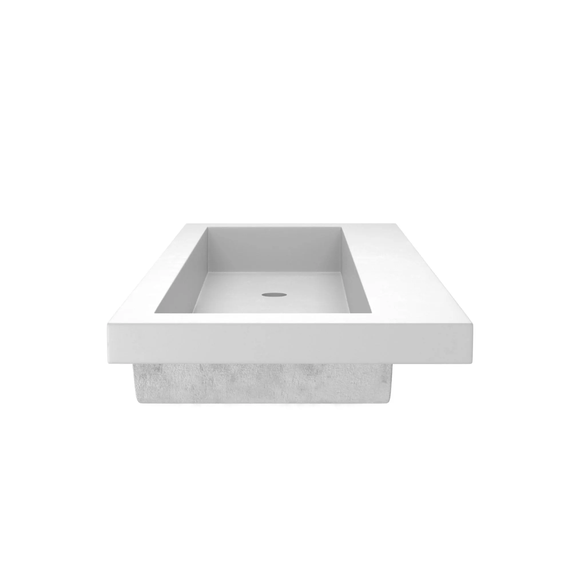 Trough 48-inch NativeStone Drop-in Double Bathroom Sink - 48 x 19 x 5