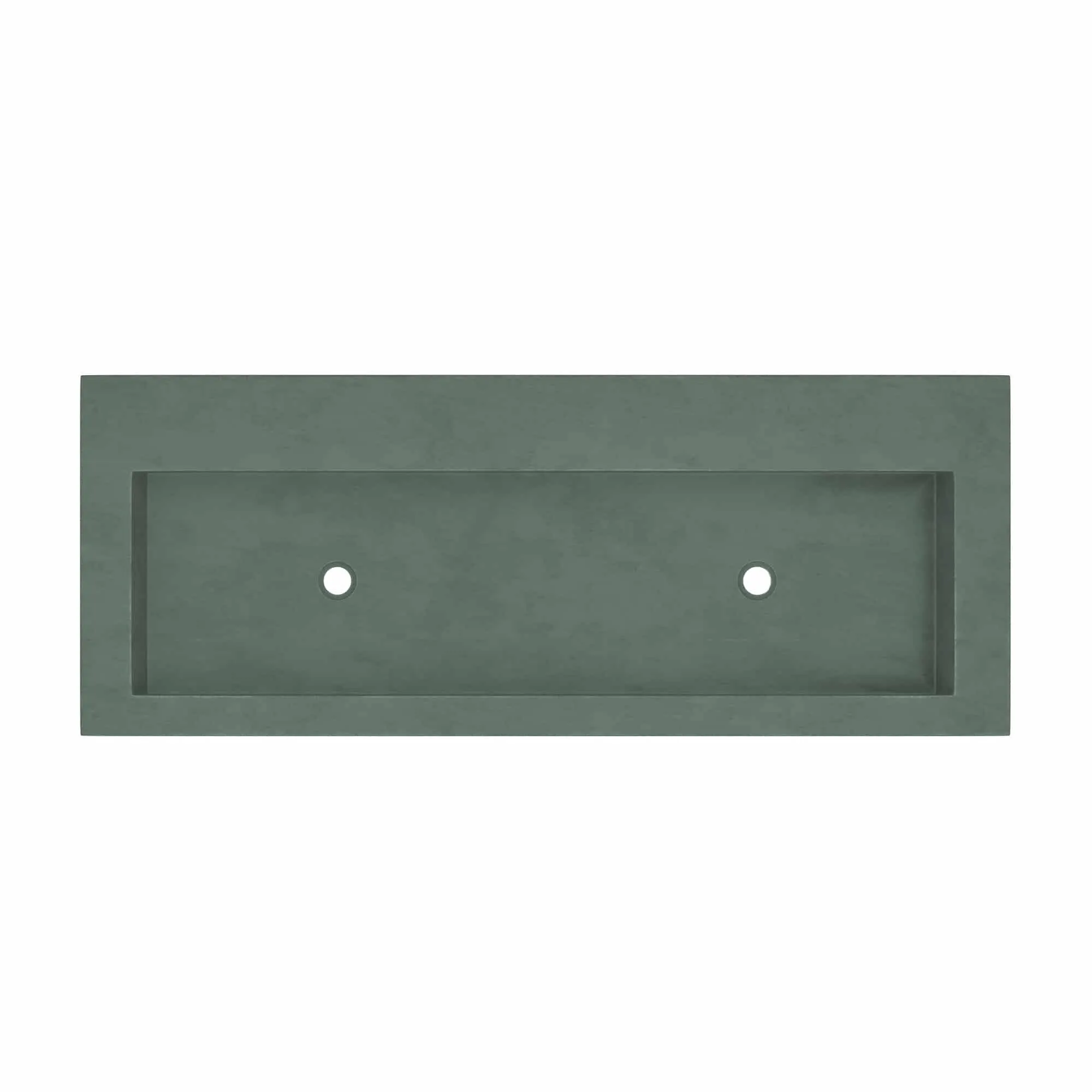 Trough 48-inch NativeStone Drop-in Double Bathroom Sink - 48 x 19 x 5