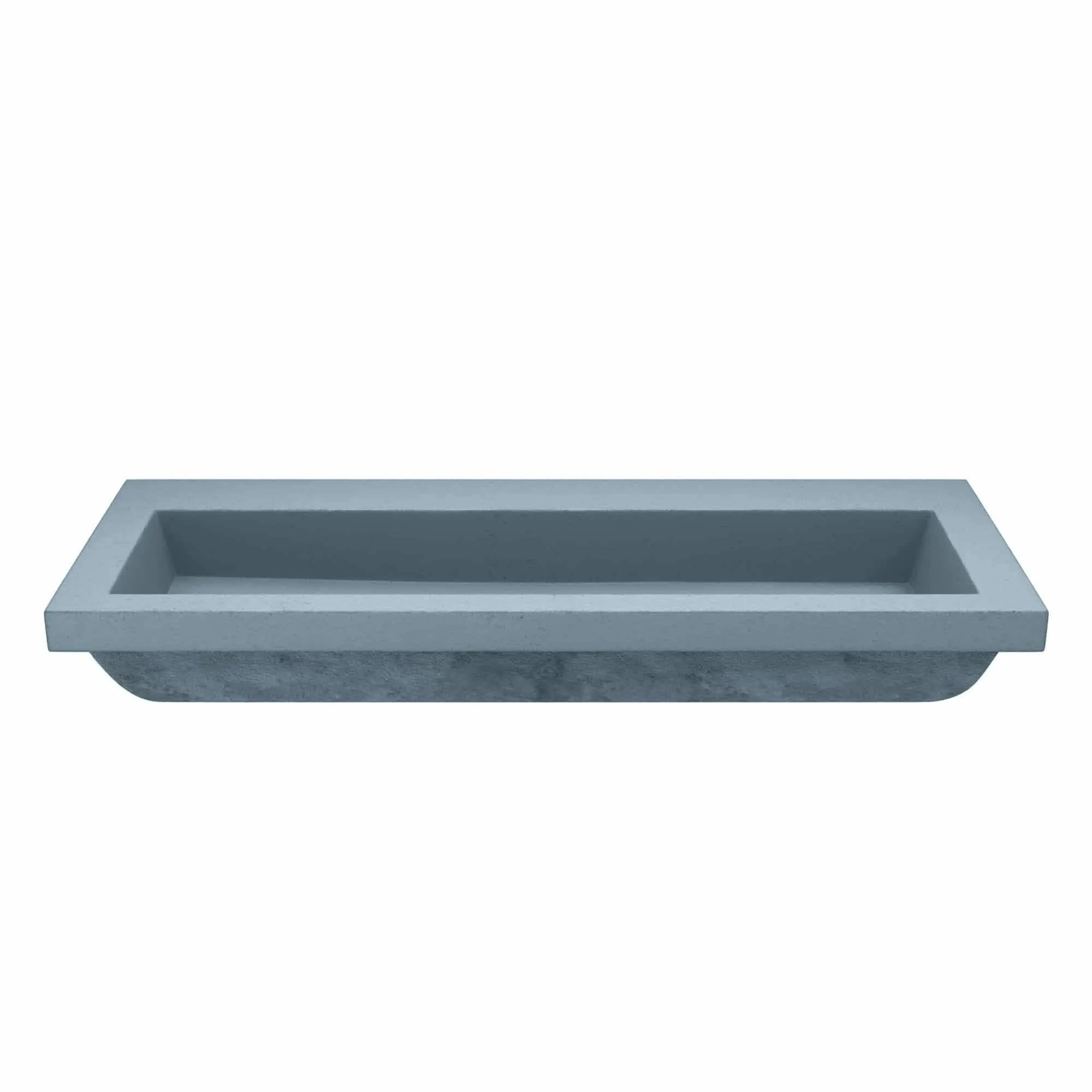 Trough 48-inch NativeStone Drop-in Double Bathroom Sink - 48 x 19 x 5