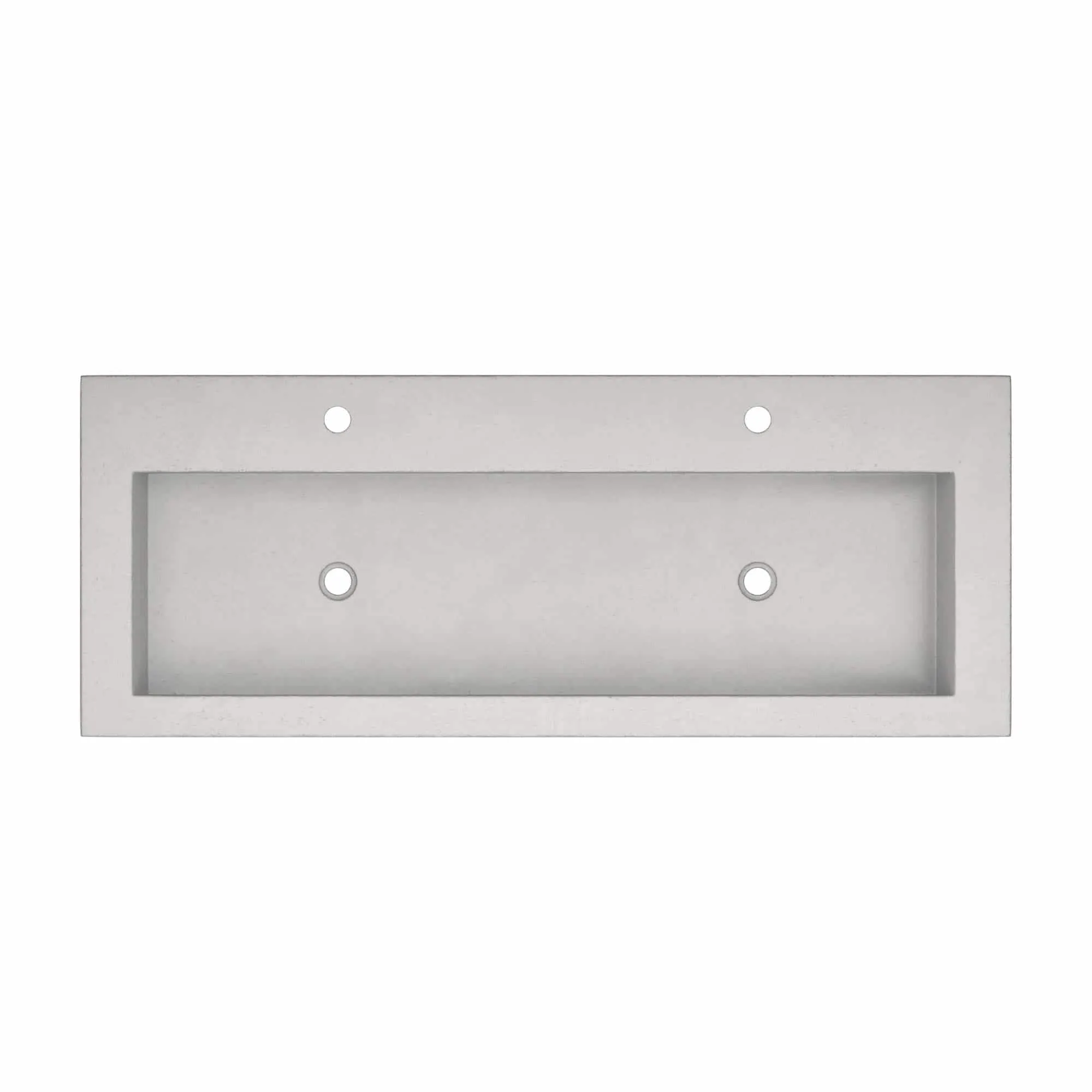 Trough 48-inch NativeStone Drop-in Double Bathroom Sink - 48 x 19 x 5