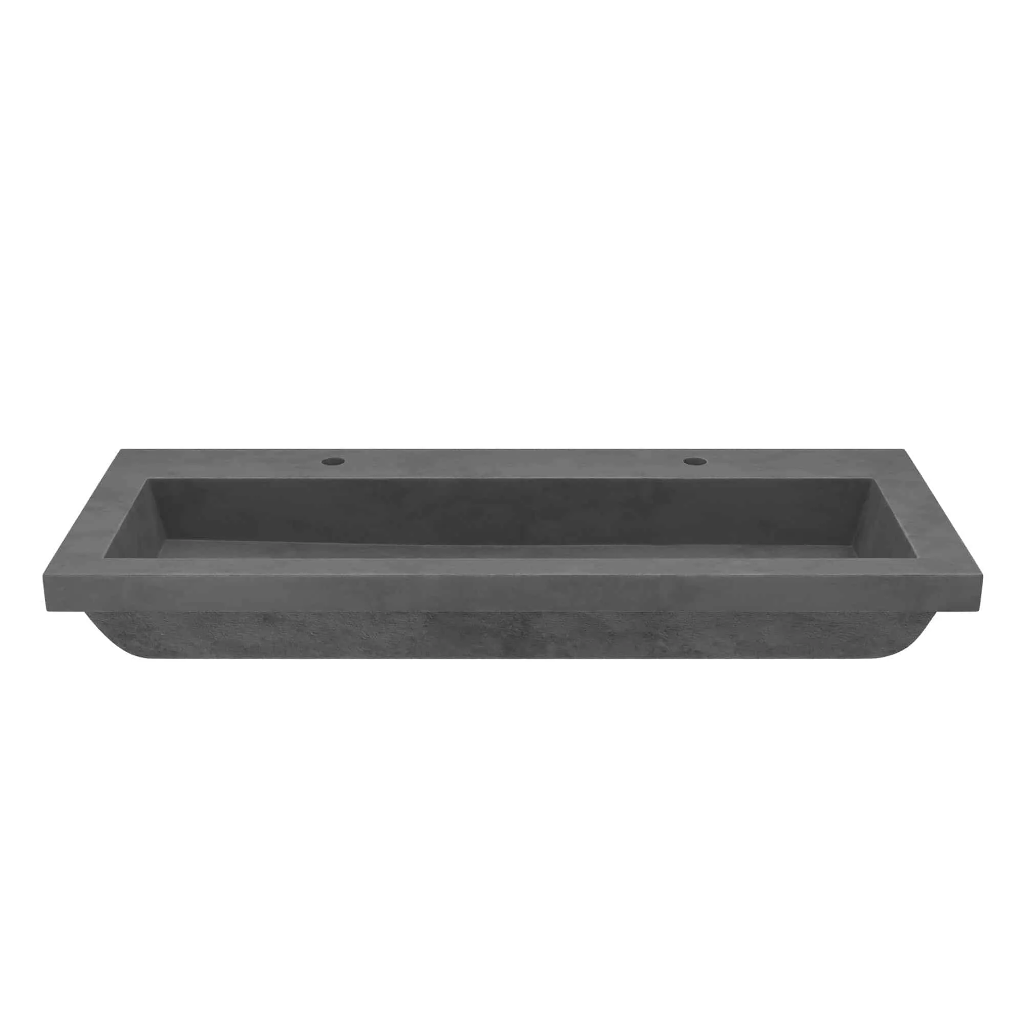 Trough 48-inch NativeStone Drop-in Double Bathroom Sink - 48 x 19 x 5