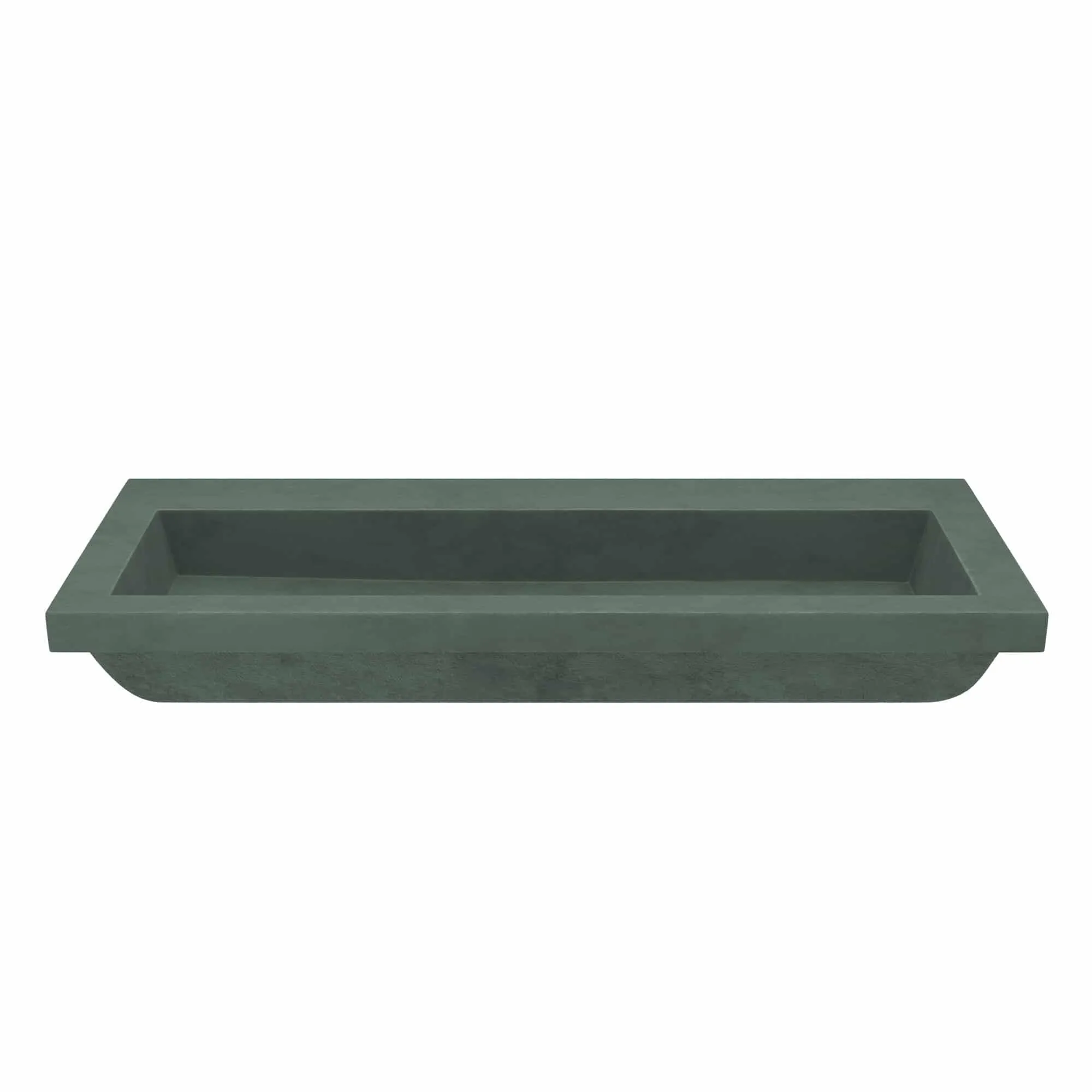 Trough 48-inch NativeStone Drop-in Double Bathroom Sink - 48 x 19 x 5