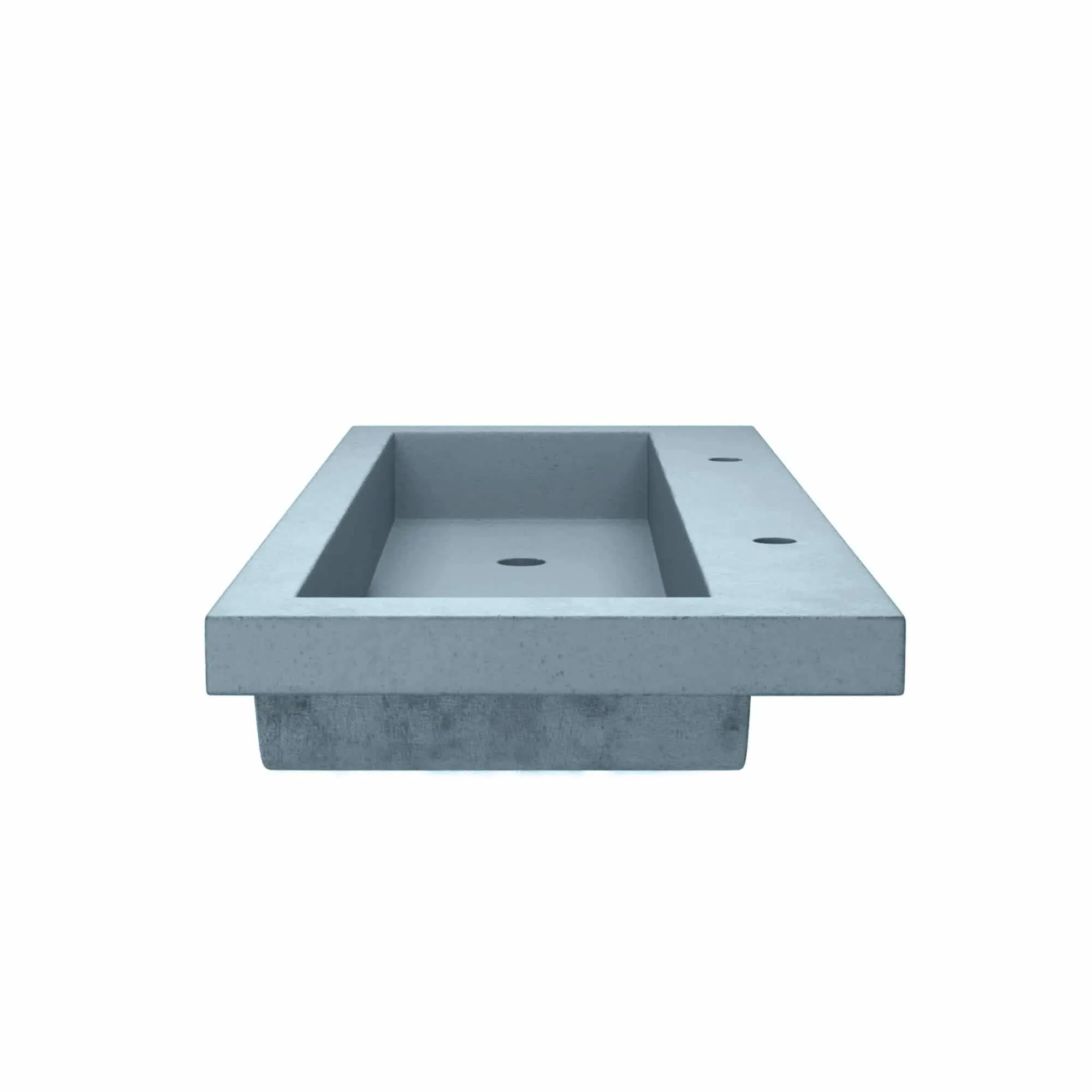 Trough 48-inch NativeStone Drop-in Double Bathroom Sink - 48 x 19 x 5