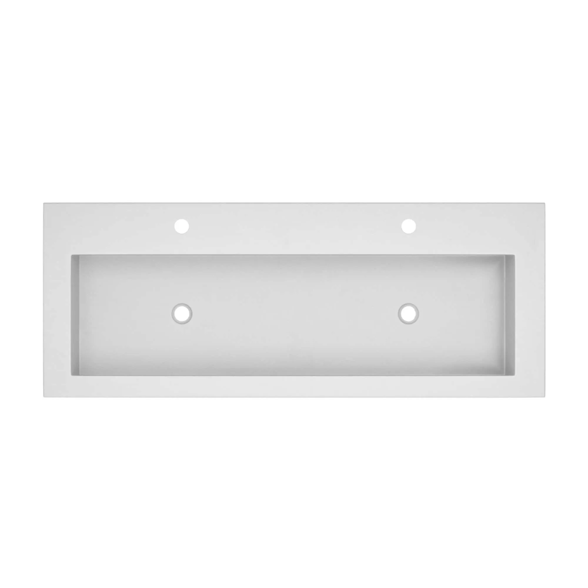 Trough 48-inch NativeStone Drop-in Double Bathroom Sink - 48 x 19 x 5