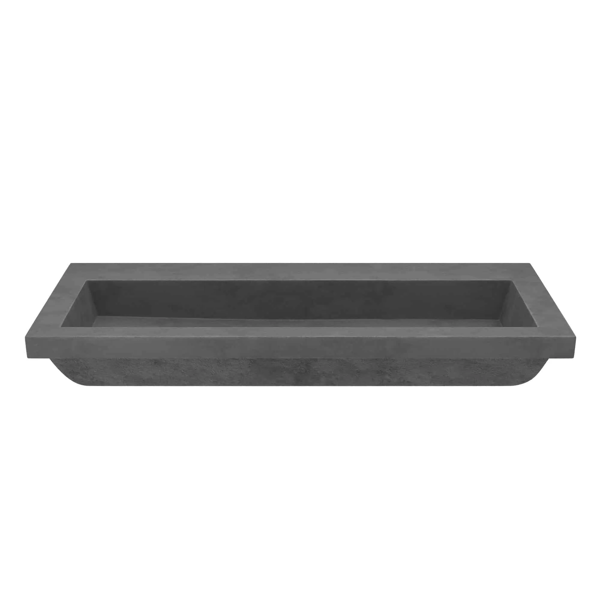 Trough 48-inch NativeStone Drop-in Double Bathroom Sink - 48 x 19 x 5