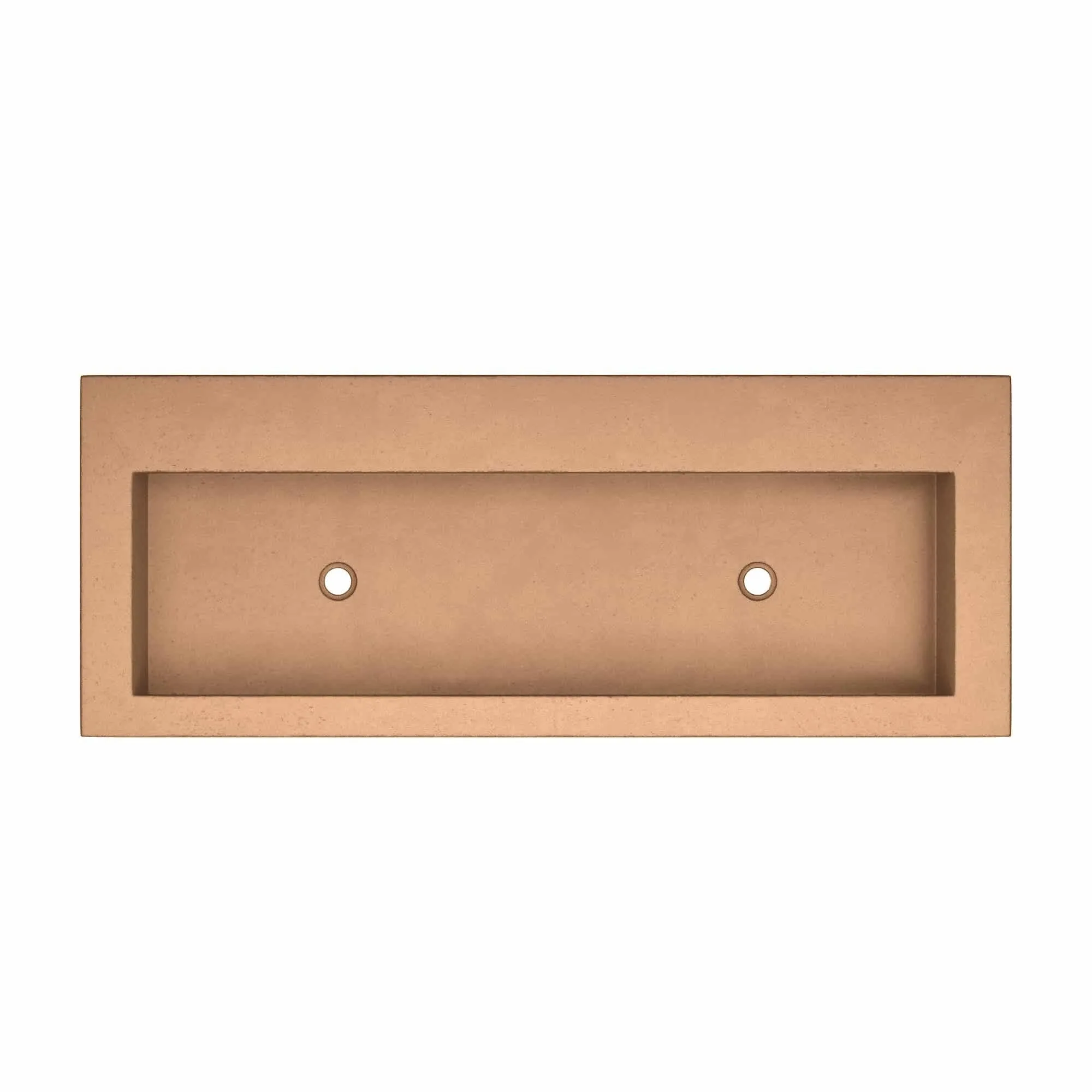 Trough 48-inch NativeStone Drop-in Double Bathroom Sink - 48 x 19 x 5