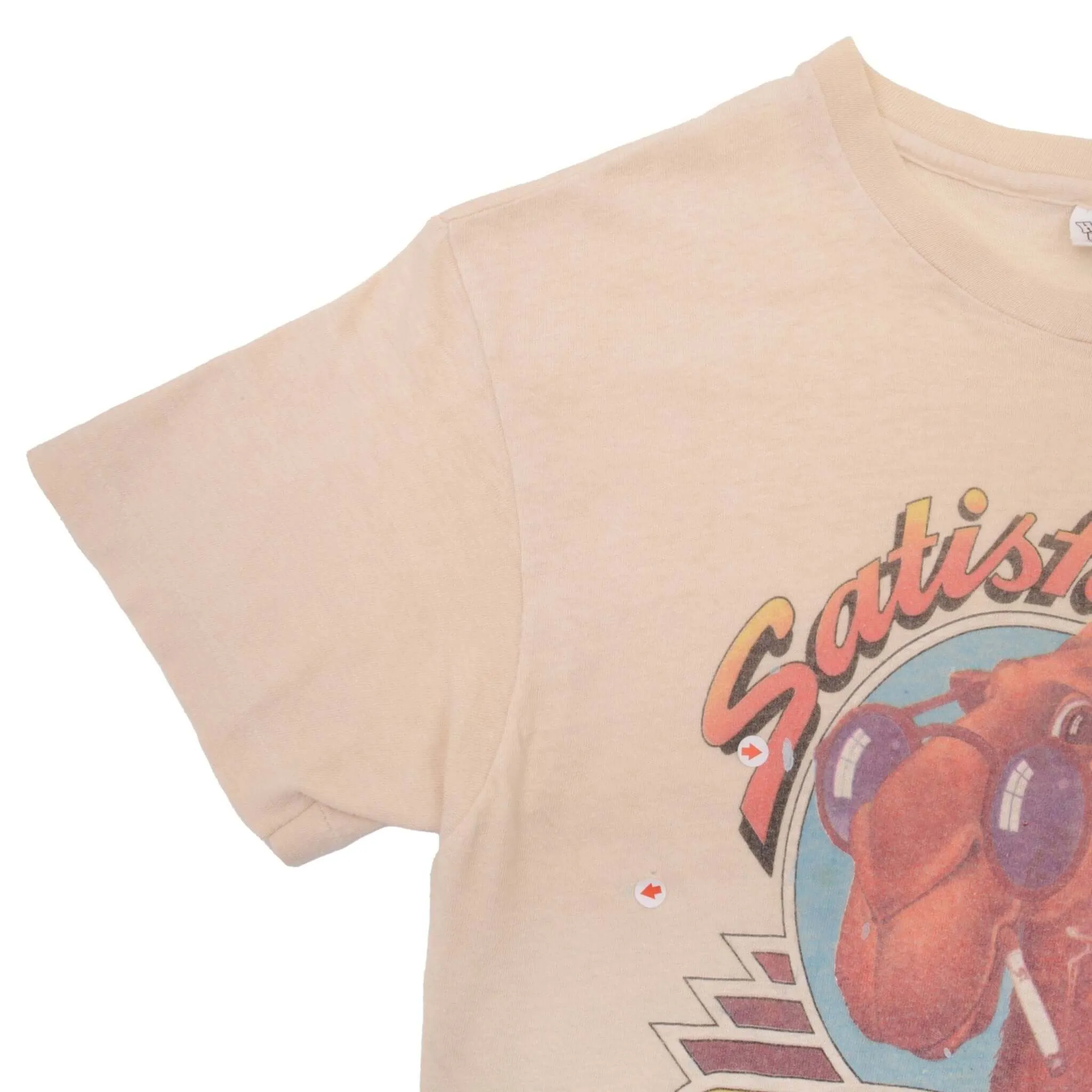 VINTAGE SATISFACTION CAMEL LIGHTS SUMMER 1980 TEE SHIRT SIZE SMALL MADE USA