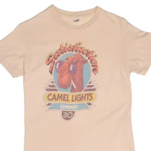 VINTAGE SATISFACTION CAMEL LIGHTS SUMMER 1980 TEE SHIRT SIZE SMALL MADE USA