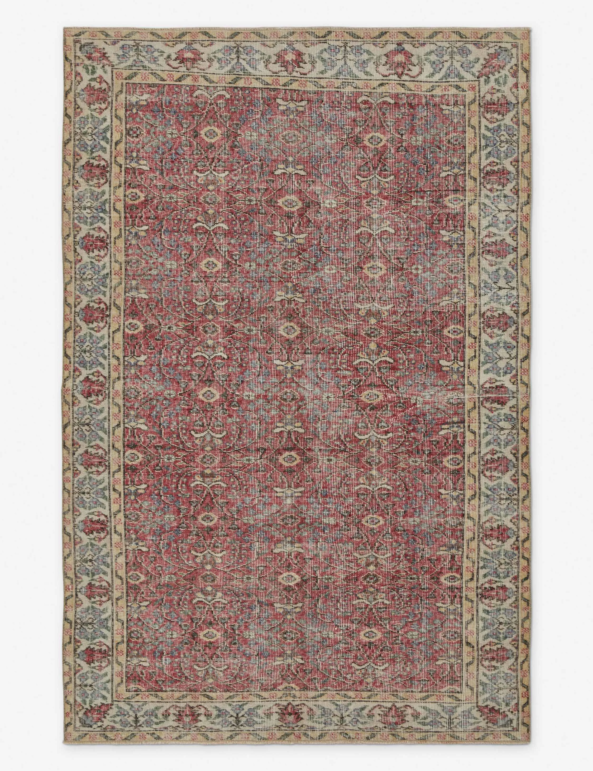 Vintage Turkish Rug No. 181. 5'2 x 8'4