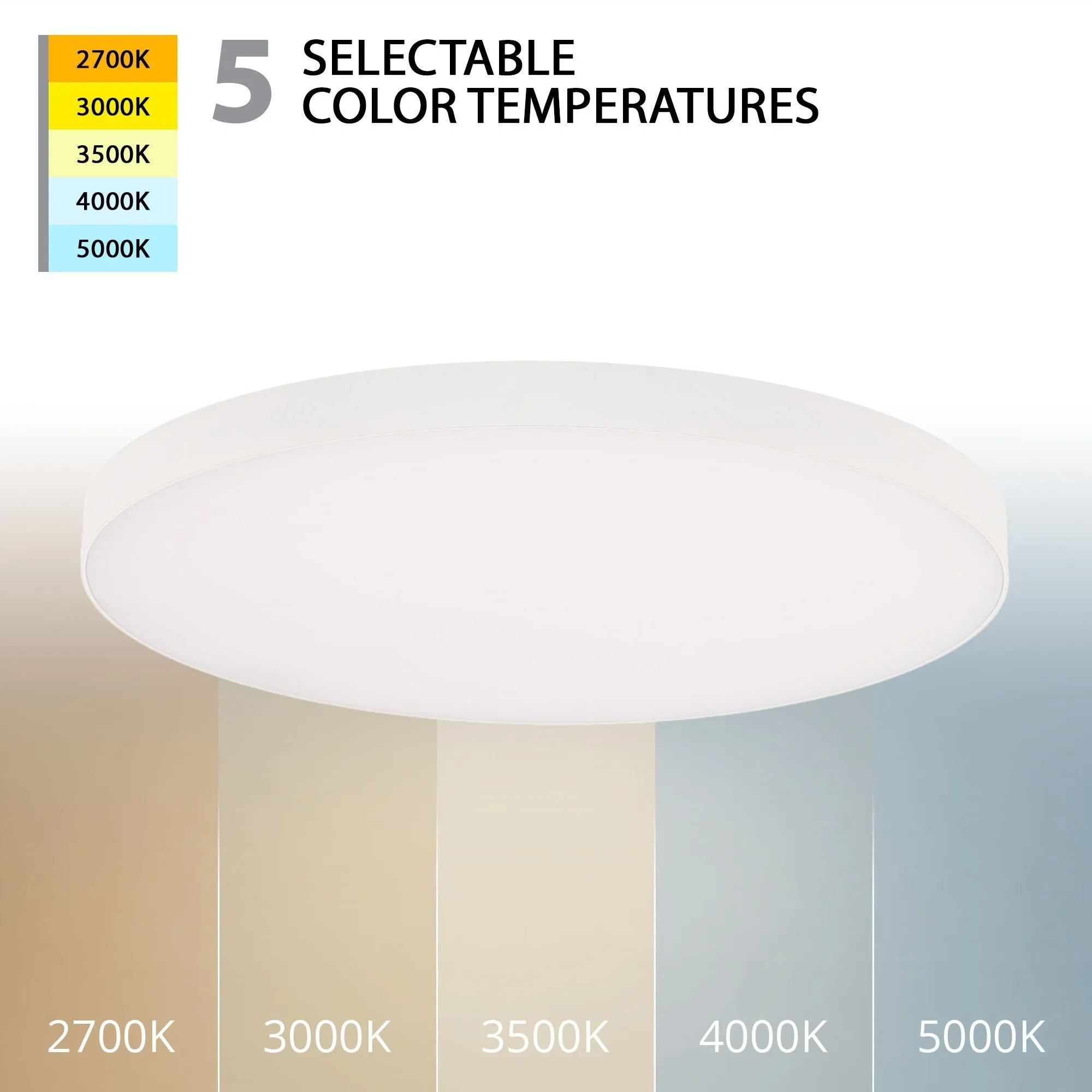 WAC Lighting FM-240512-9CS Edgeless Round 12 Wide LED Flush Mount
