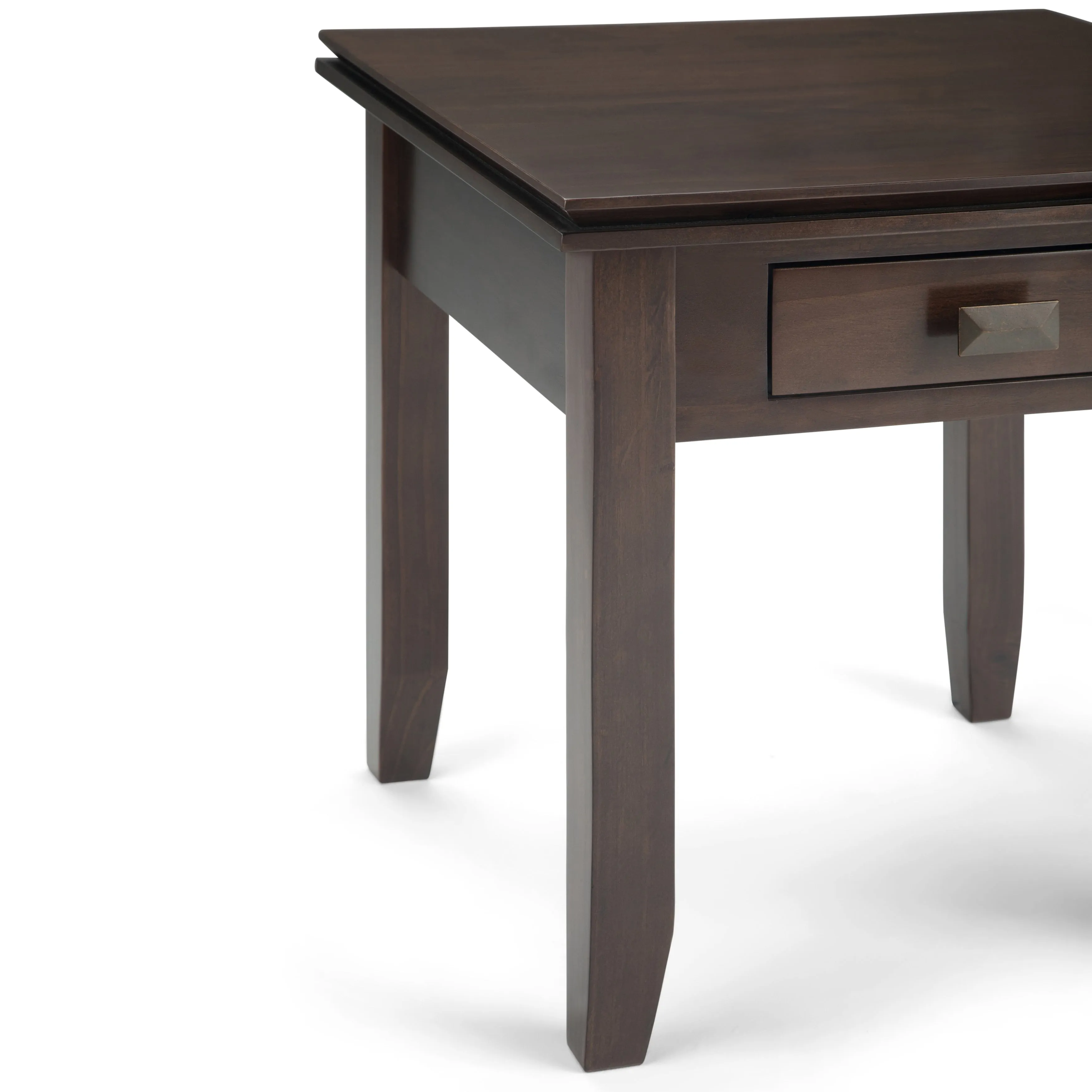 WYNDENHALL Stratford SOLID WOOD 21 inch Wide Square Transitional End Side Table