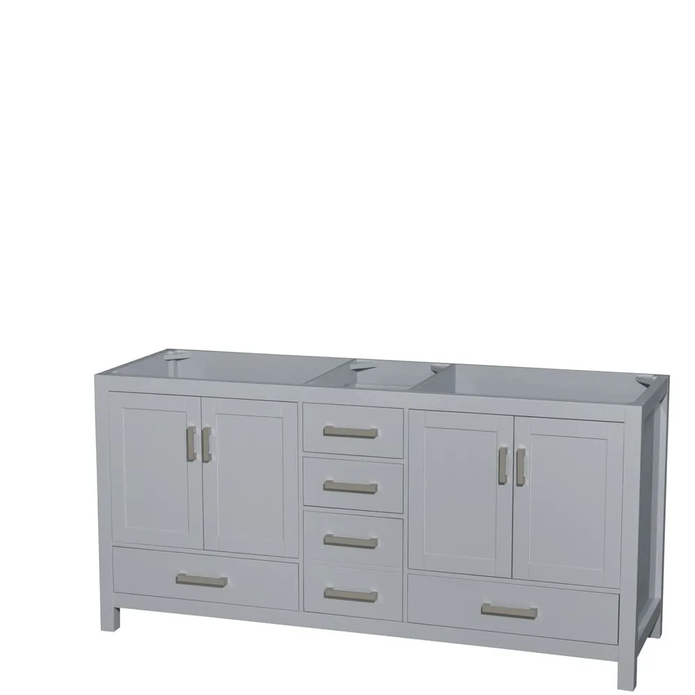 Wyndham Collection Sheffield Double Vanity Cabinet