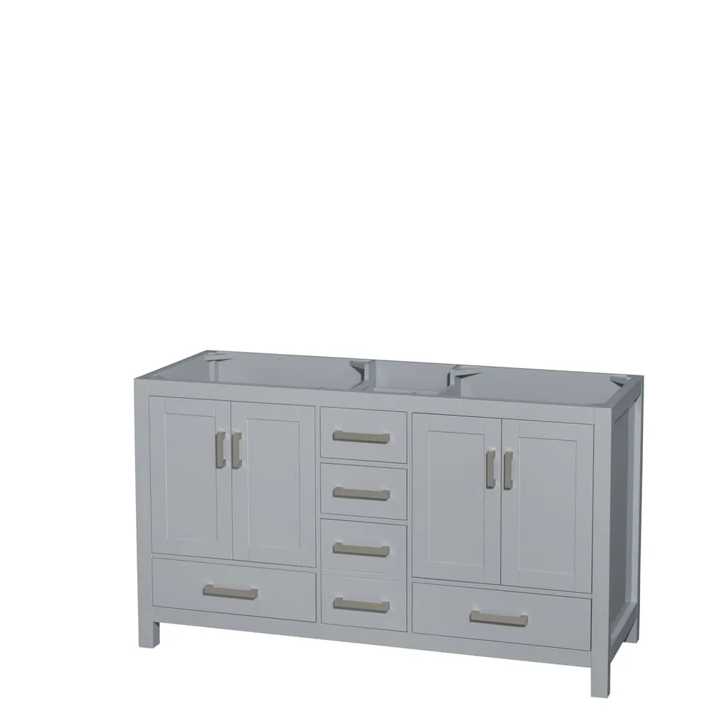 Wyndham Collection Sheffield Double Vanity Cabinet