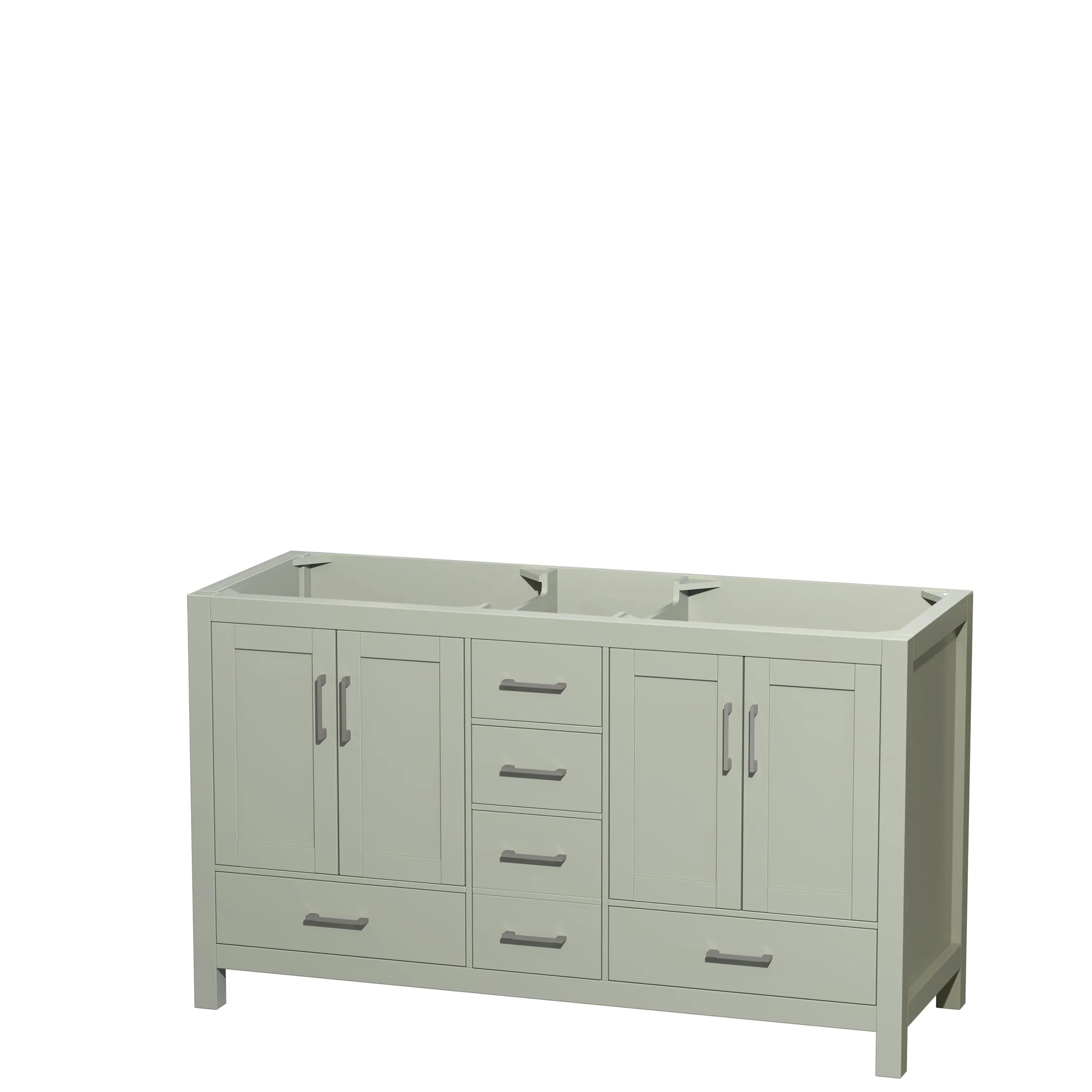 Wyndham Collection Sheffield Double Vanity Cabinet