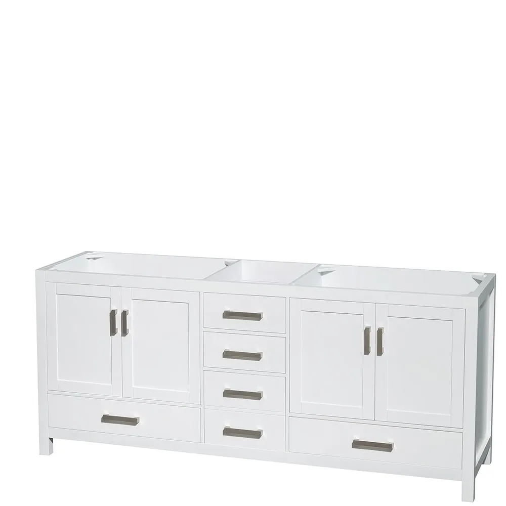 Wyndham Collection Sheffield Double Vanity Cabinet