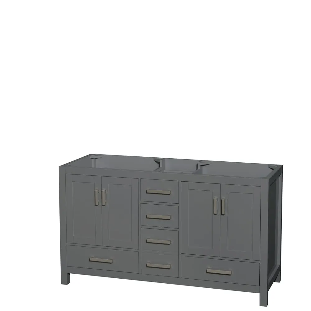 Wyndham Collection Sheffield Double Vanity Cabinet