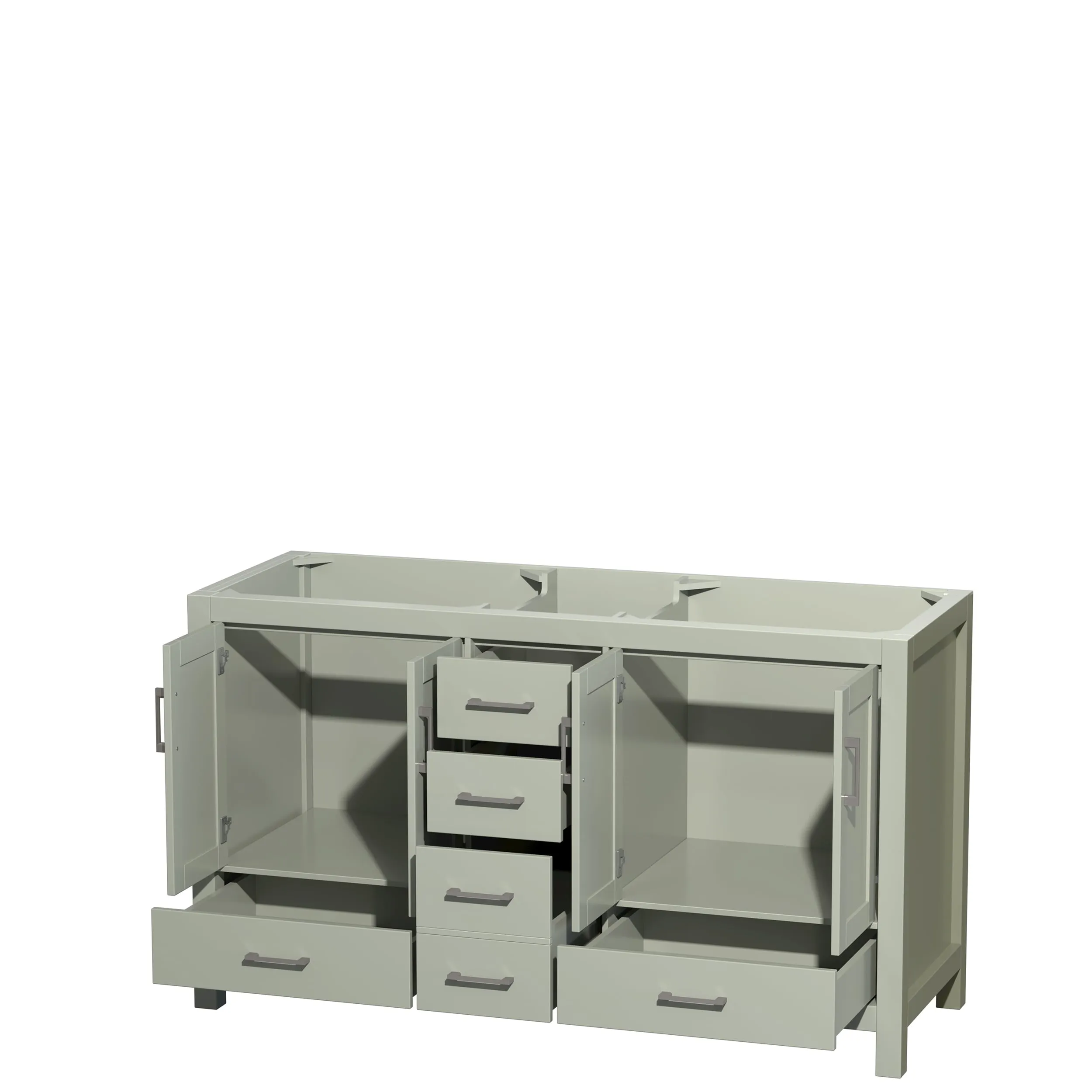 Wyndham Collection Sheffield Double Vanity Cabinet