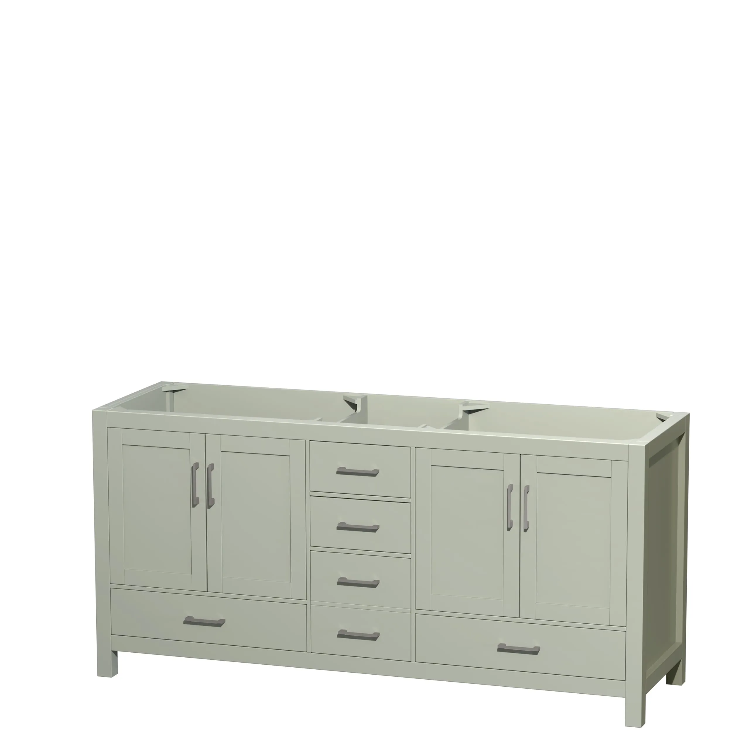 Wyndham Collection Sheffield Double Vanity Cabinet